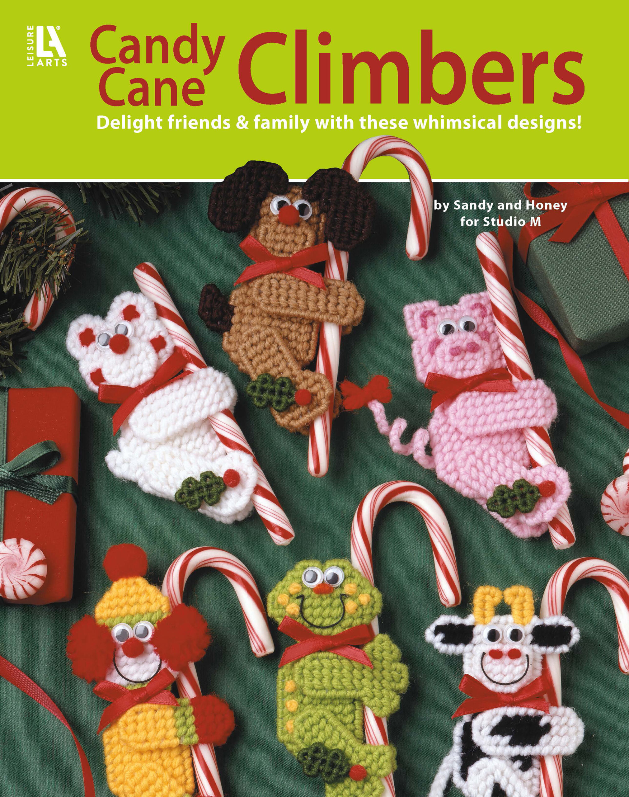 Stitchery Candy Cane Climbers Plastic Canvas