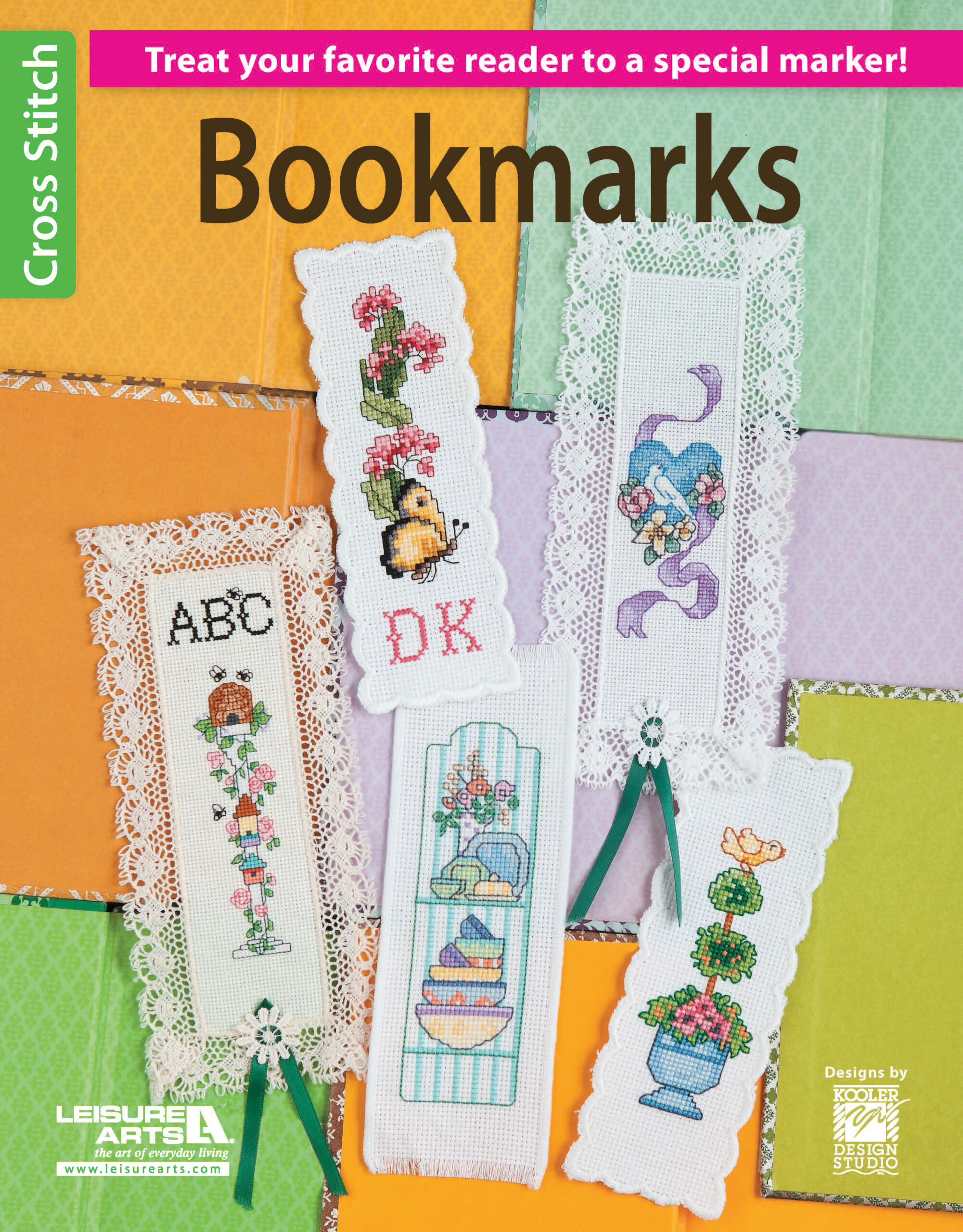 Leisure Arts Bookmarks Cross Stitch Book