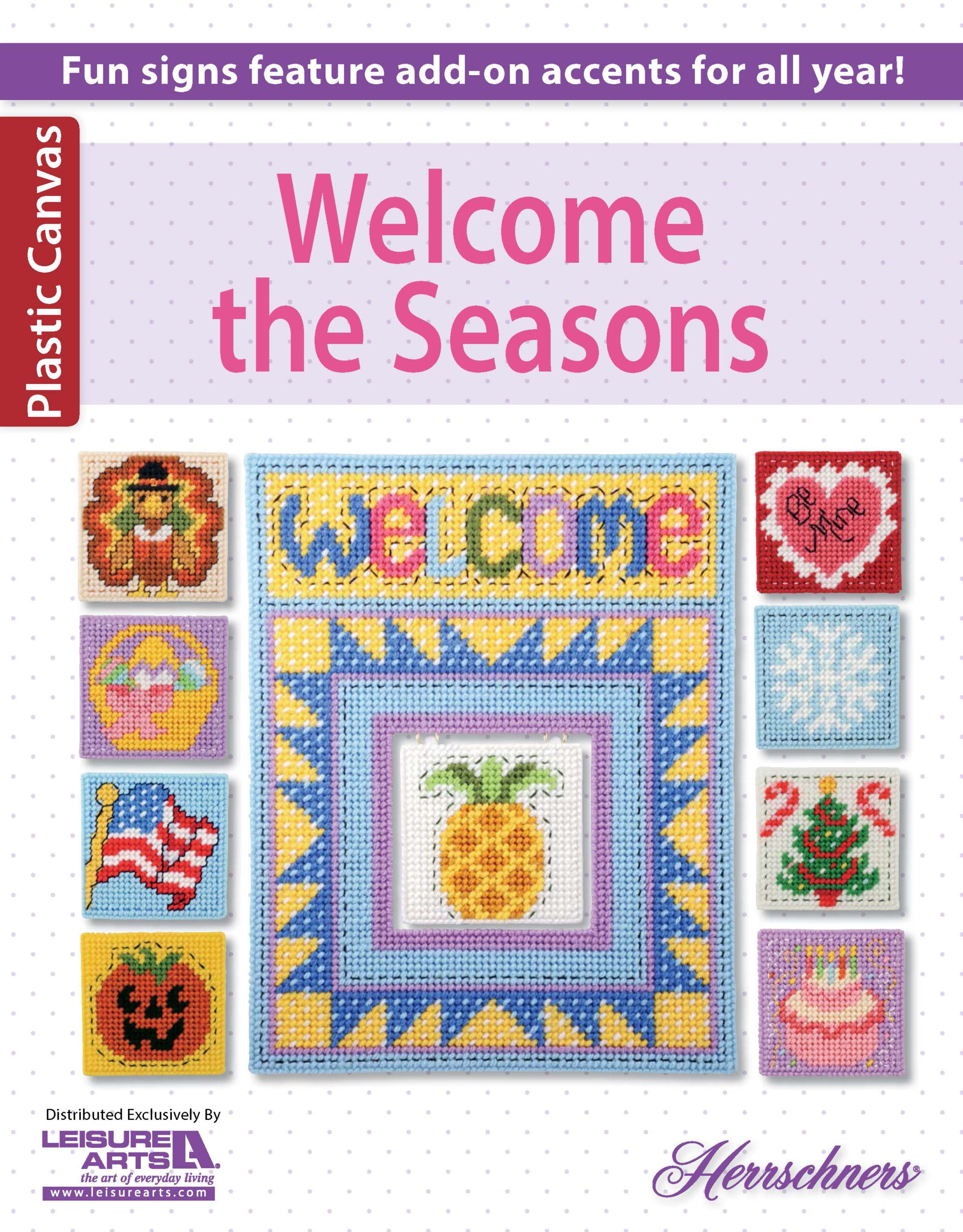 Stitchery Welcome The Seasons Plastic Canvas Herrschners