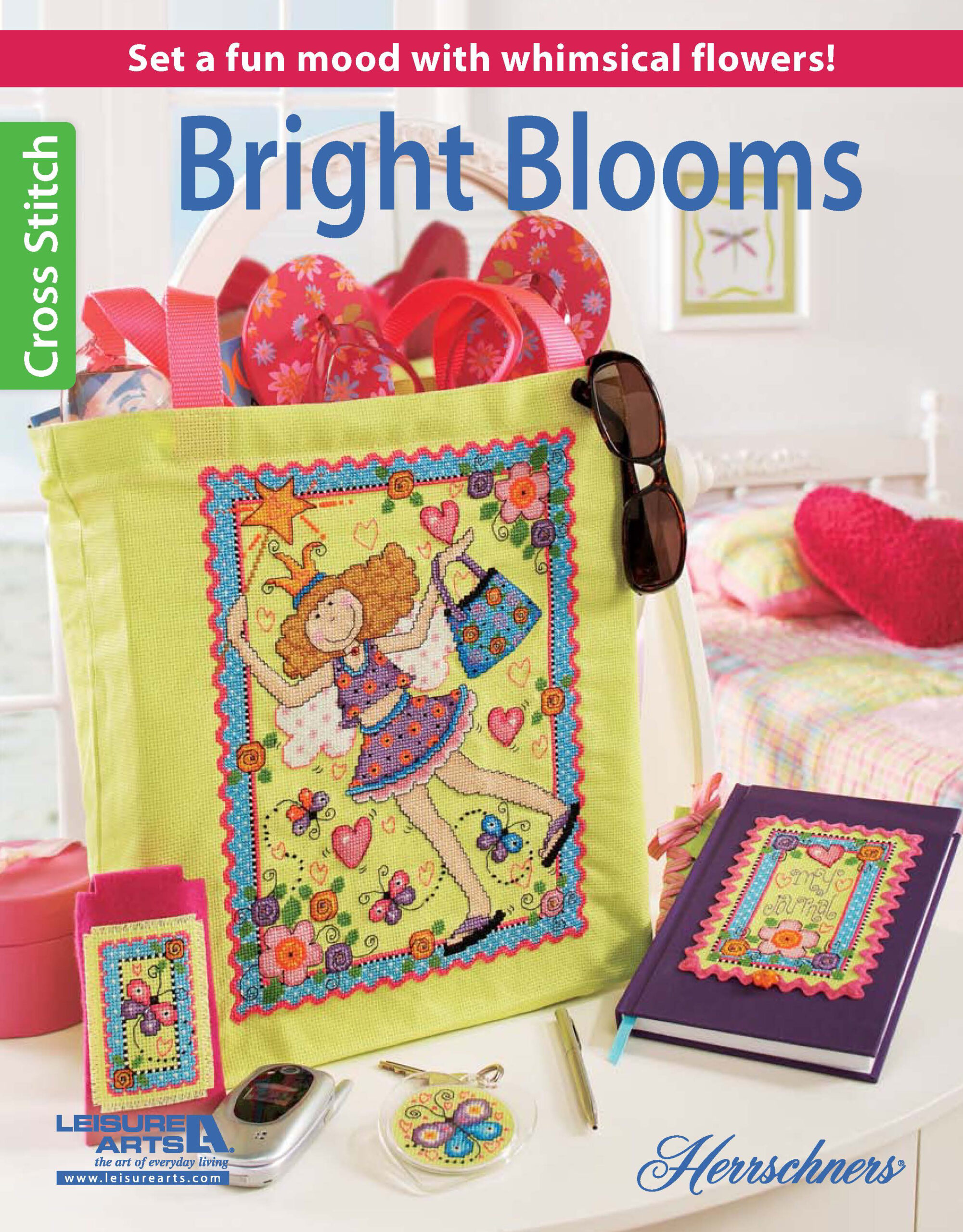 Herrschners Bright Blooms Cross Stitch