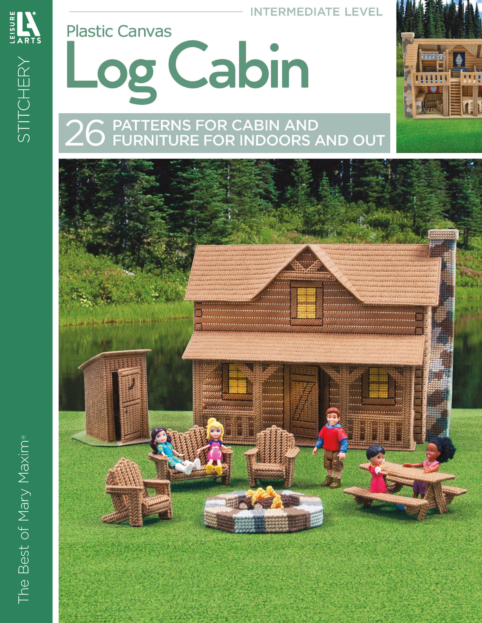 Log Cabin Plastic Canvas