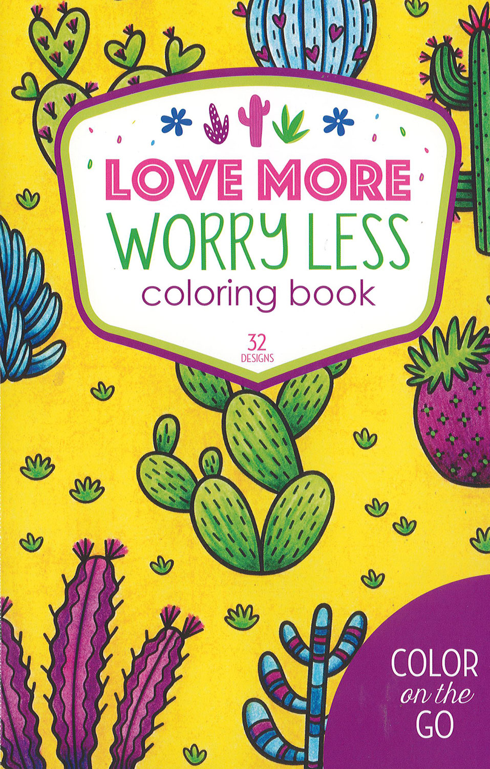 Color On The Go Love More Worry Less Coloring