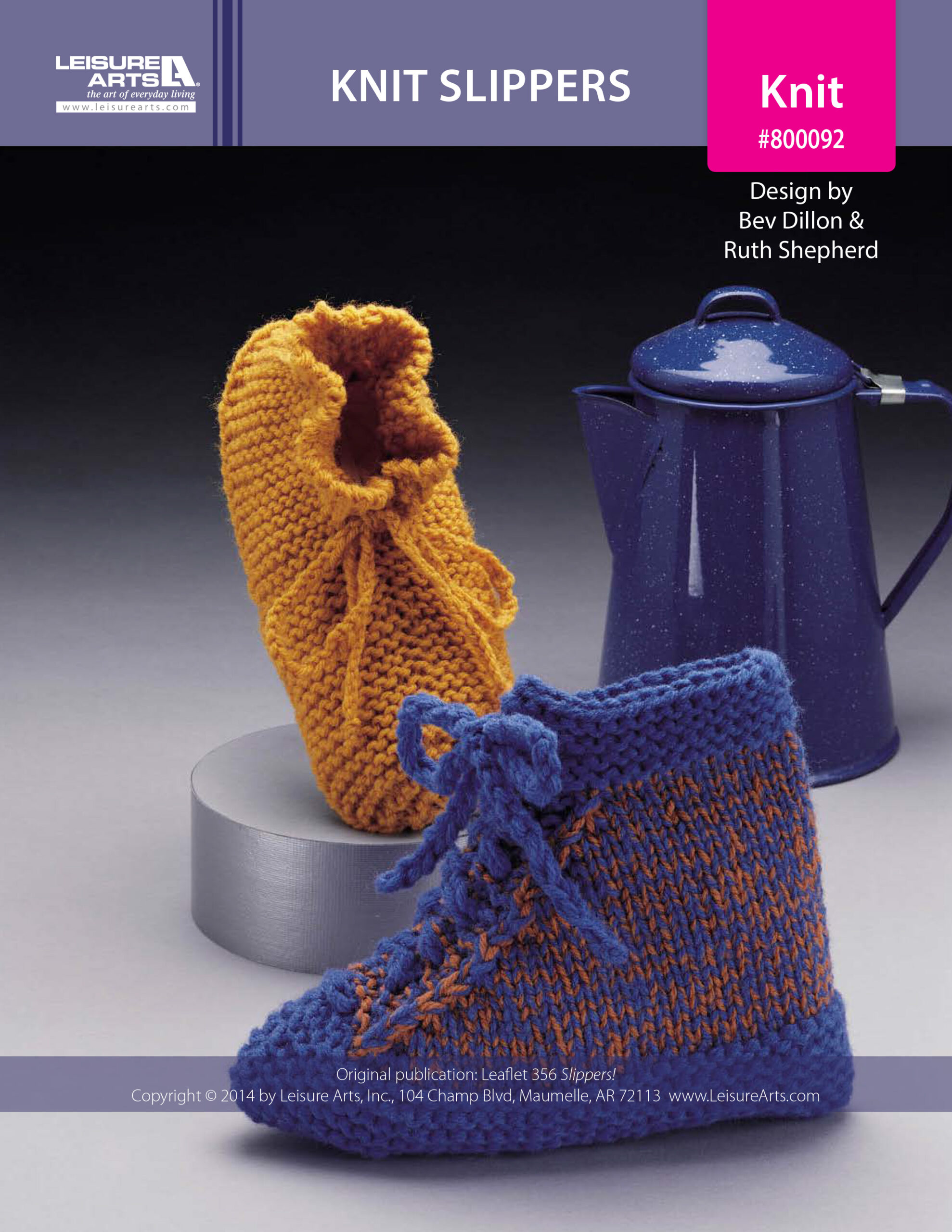 Leisure Arts ePattern Knit Slippers