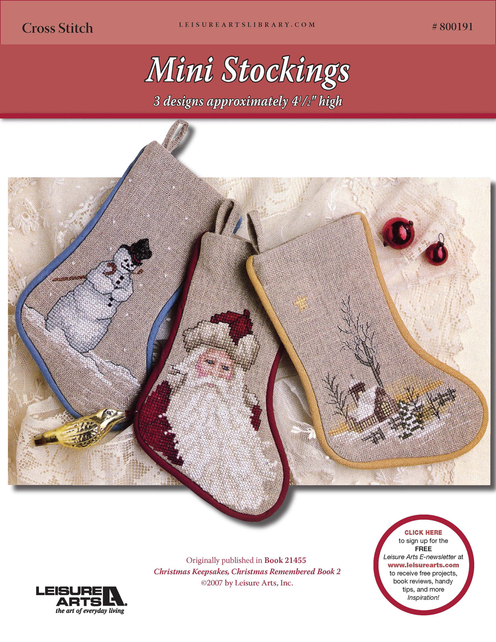 Leisure Arts ePattern Mini Stockings