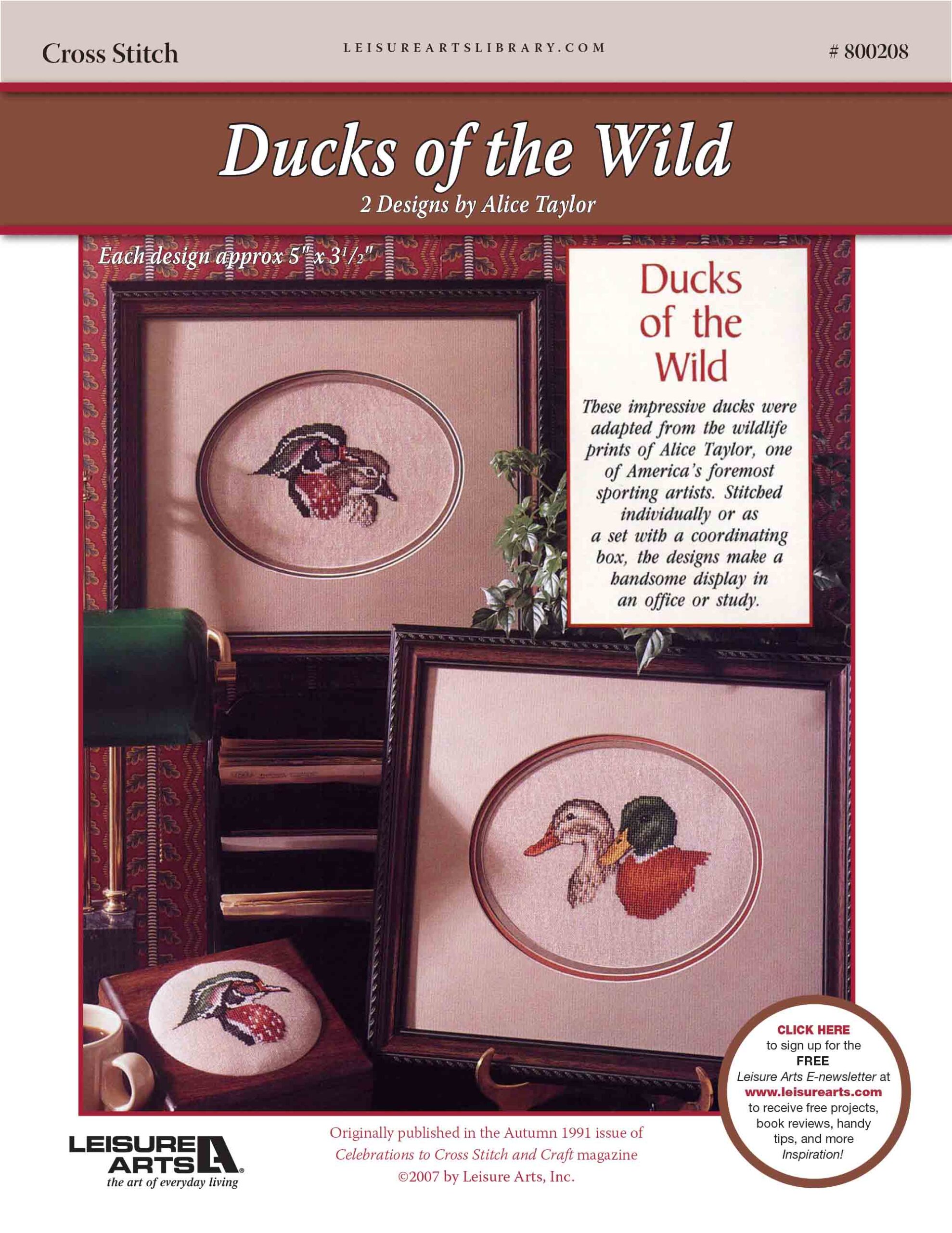 Leisure Arts Ducks of the Wild Cross Stitch ePattern