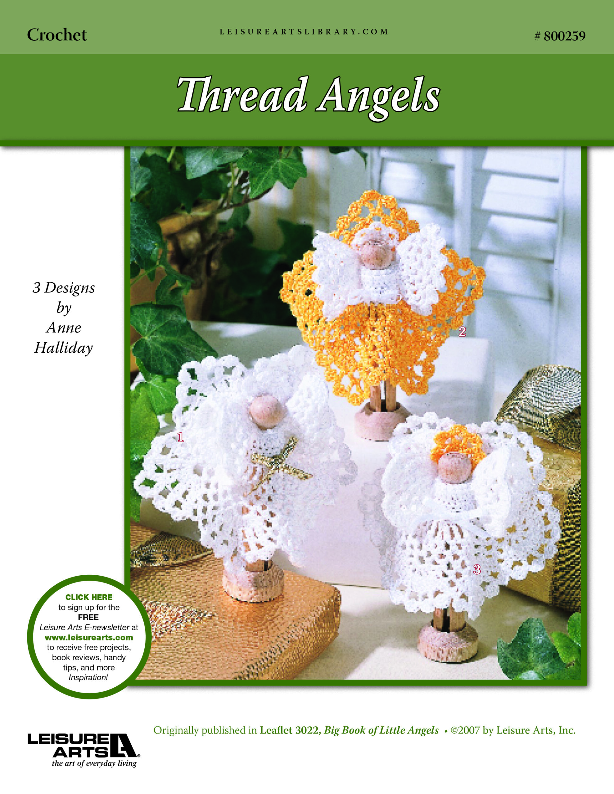 Leisure Arts Big Book Little Angels Clothespin and Thread Crochet ePattern