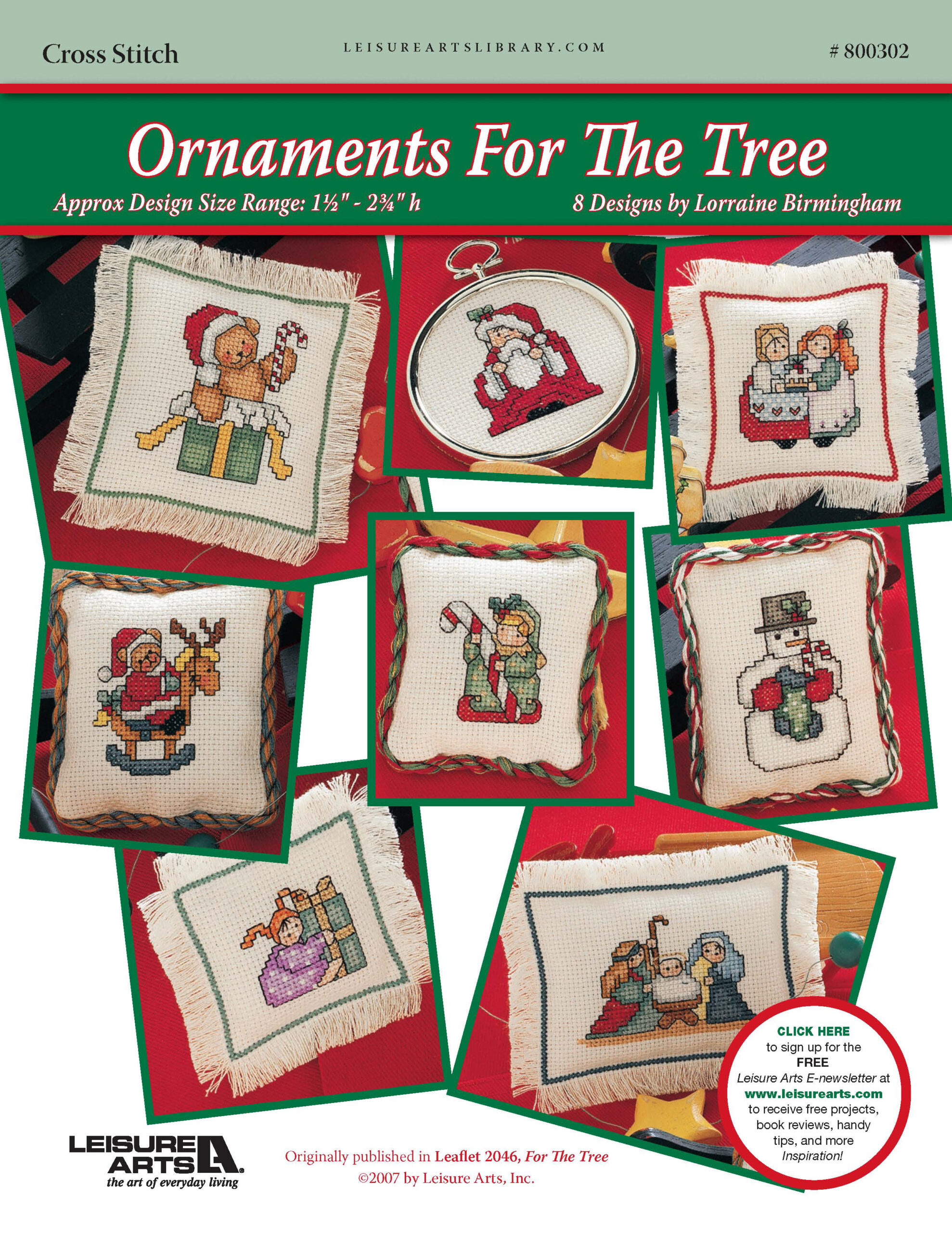 Leisure Arts Ornaments For The Tree Cross Stitch ePattern