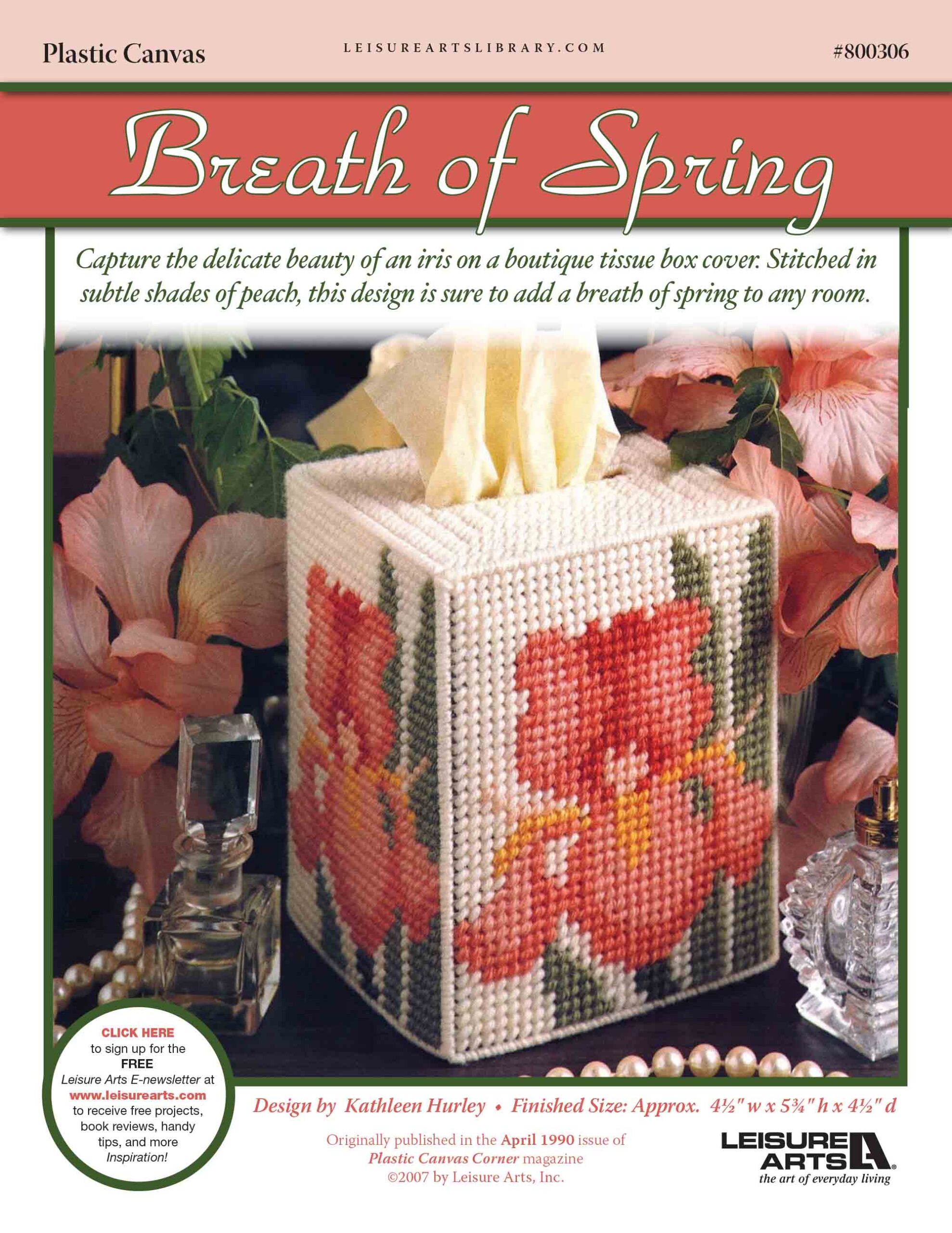 Leisure Arts Breath Of Spring Plastic Canvas ePattern