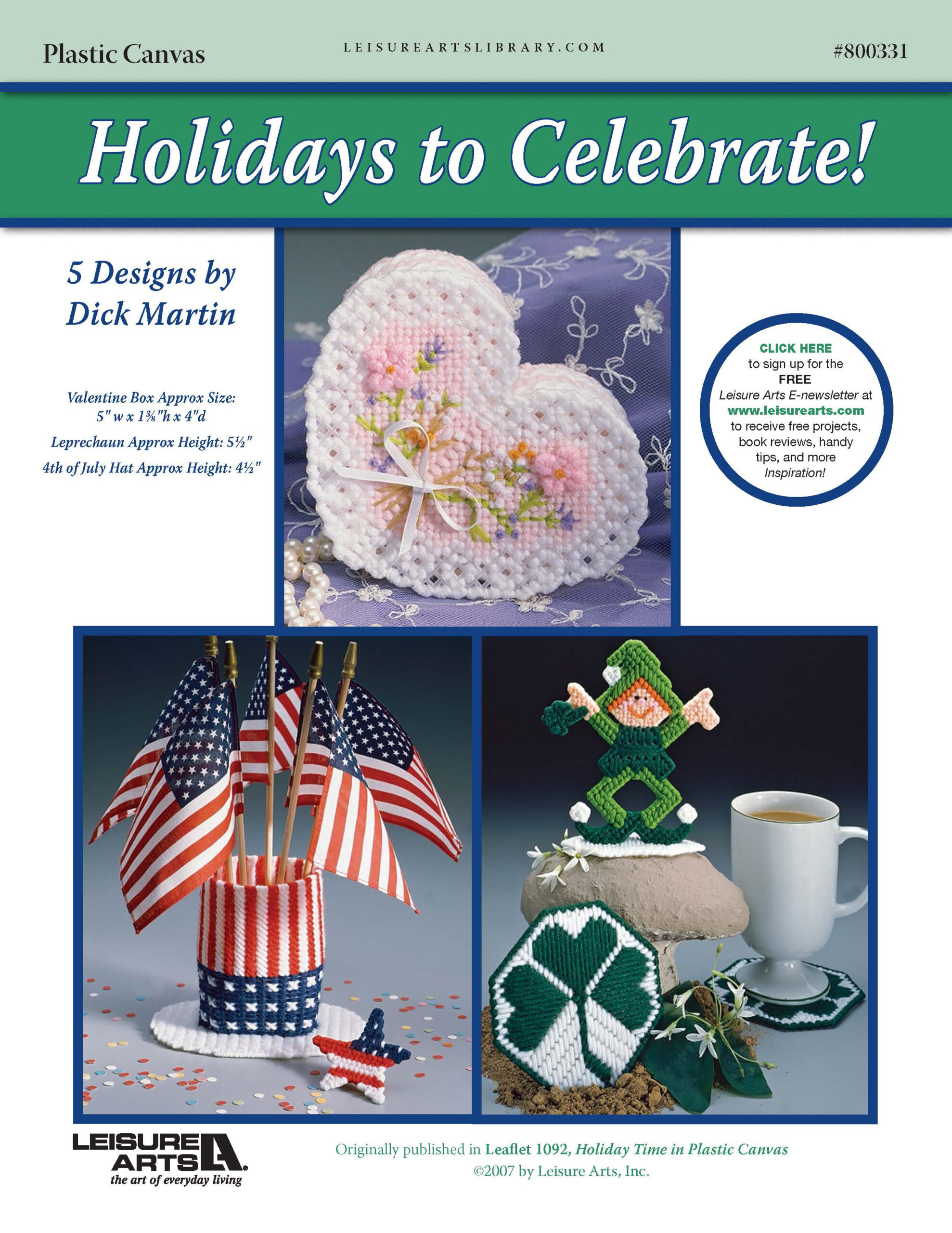 Leisure Arts Holiday Time In Plastic Canvas Holidays to Celebrate ePattern