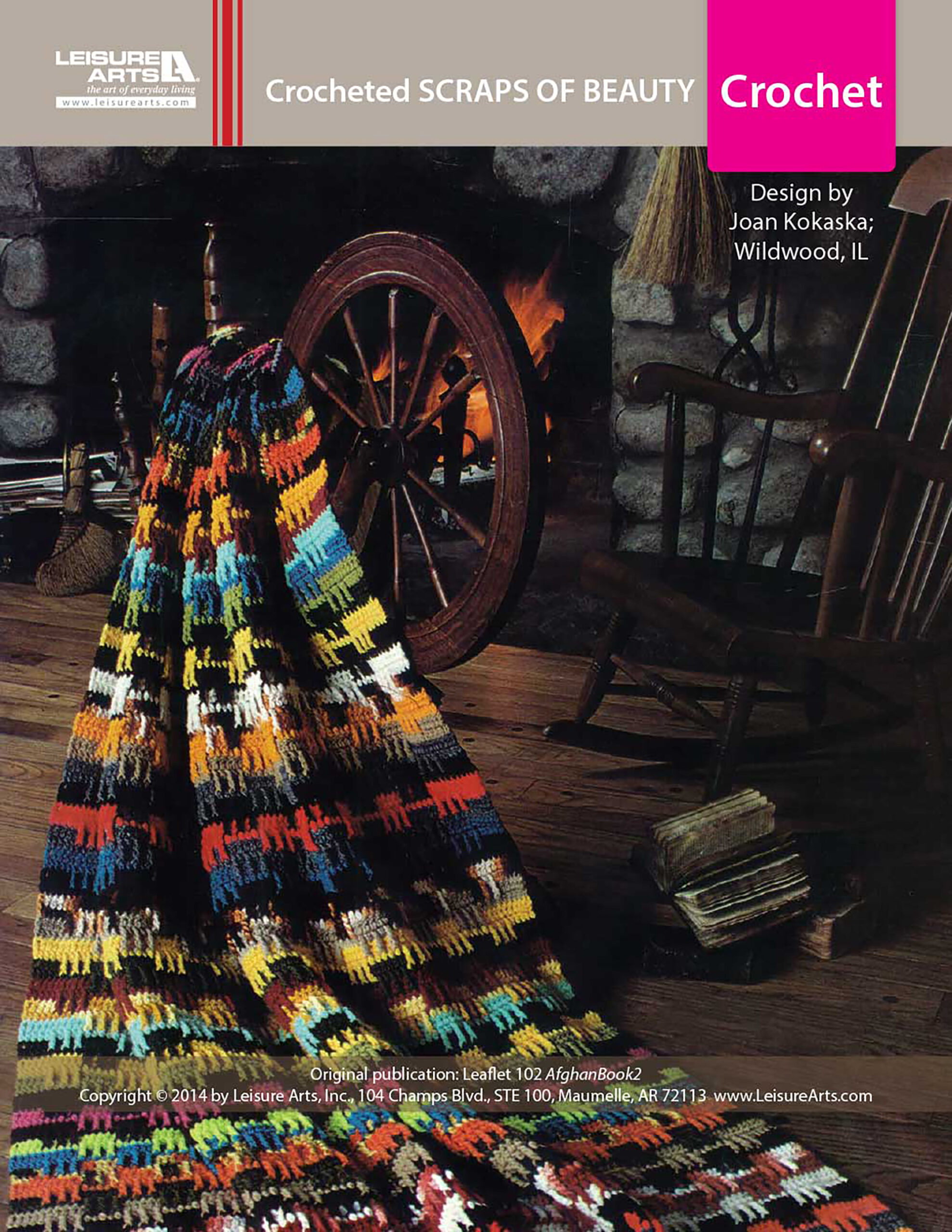 Leisure Arts ePattern Scraps of Beauty Afghan