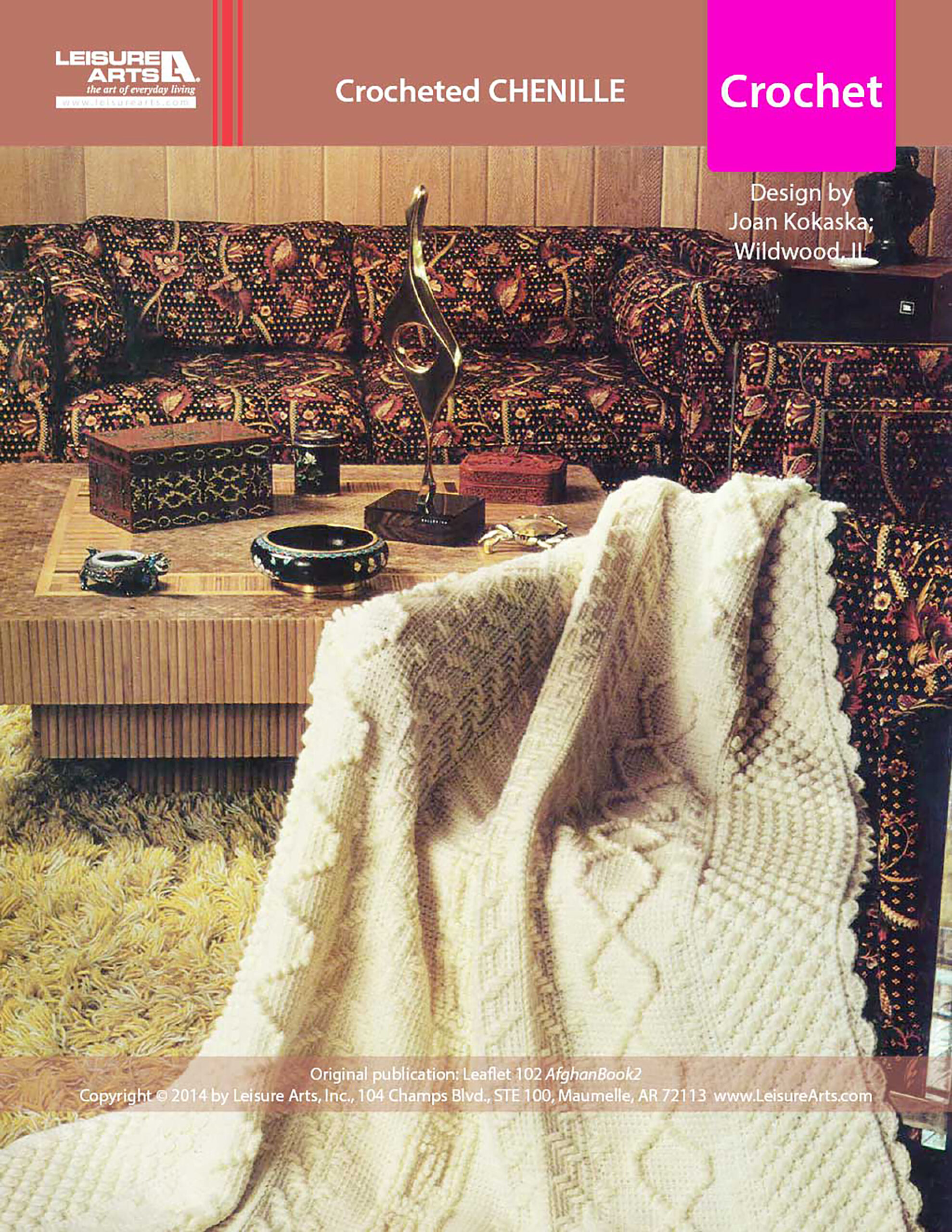 Leisure Arts ePattern Chenille Afghan
