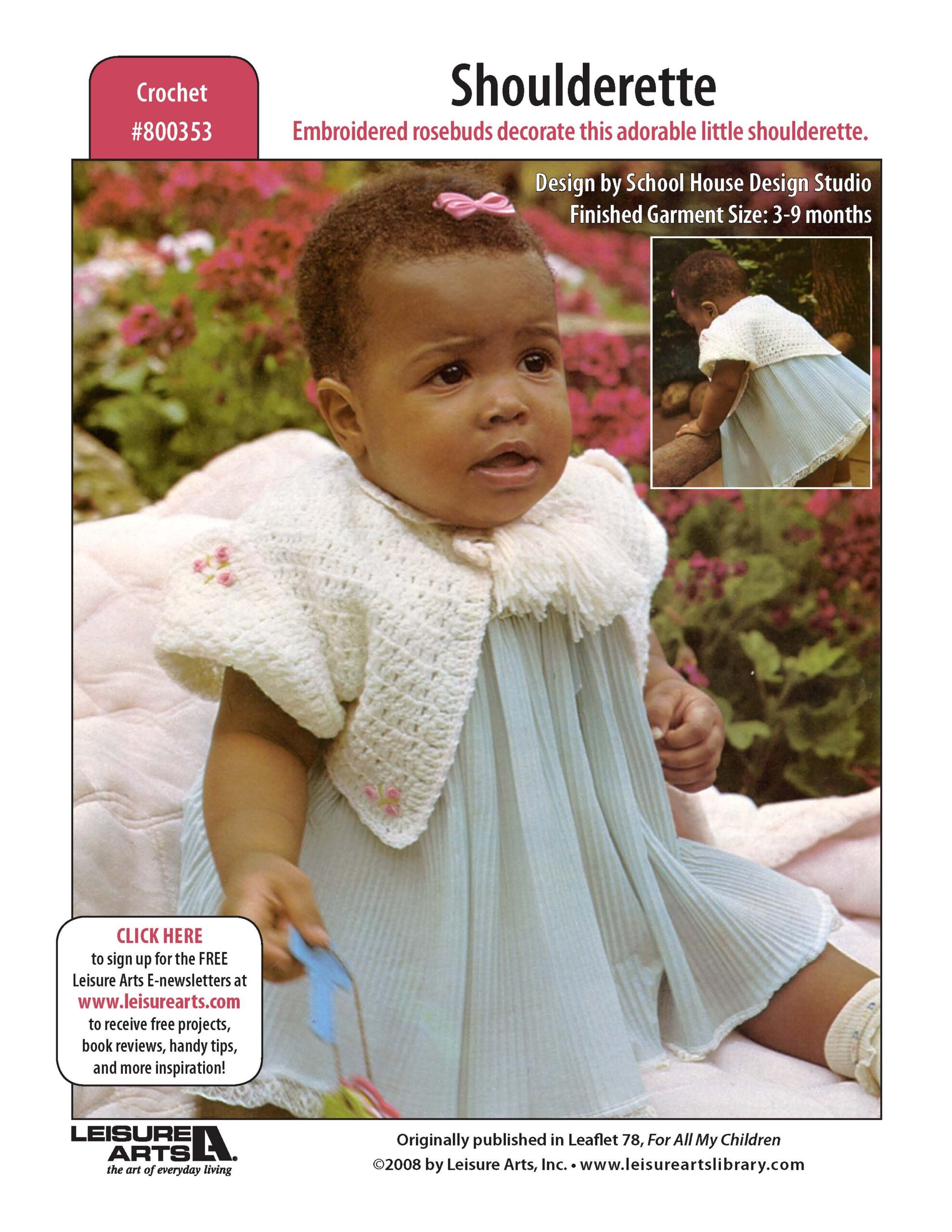 Leisure Arts For All My Children Shoulderette Crochet ePattern