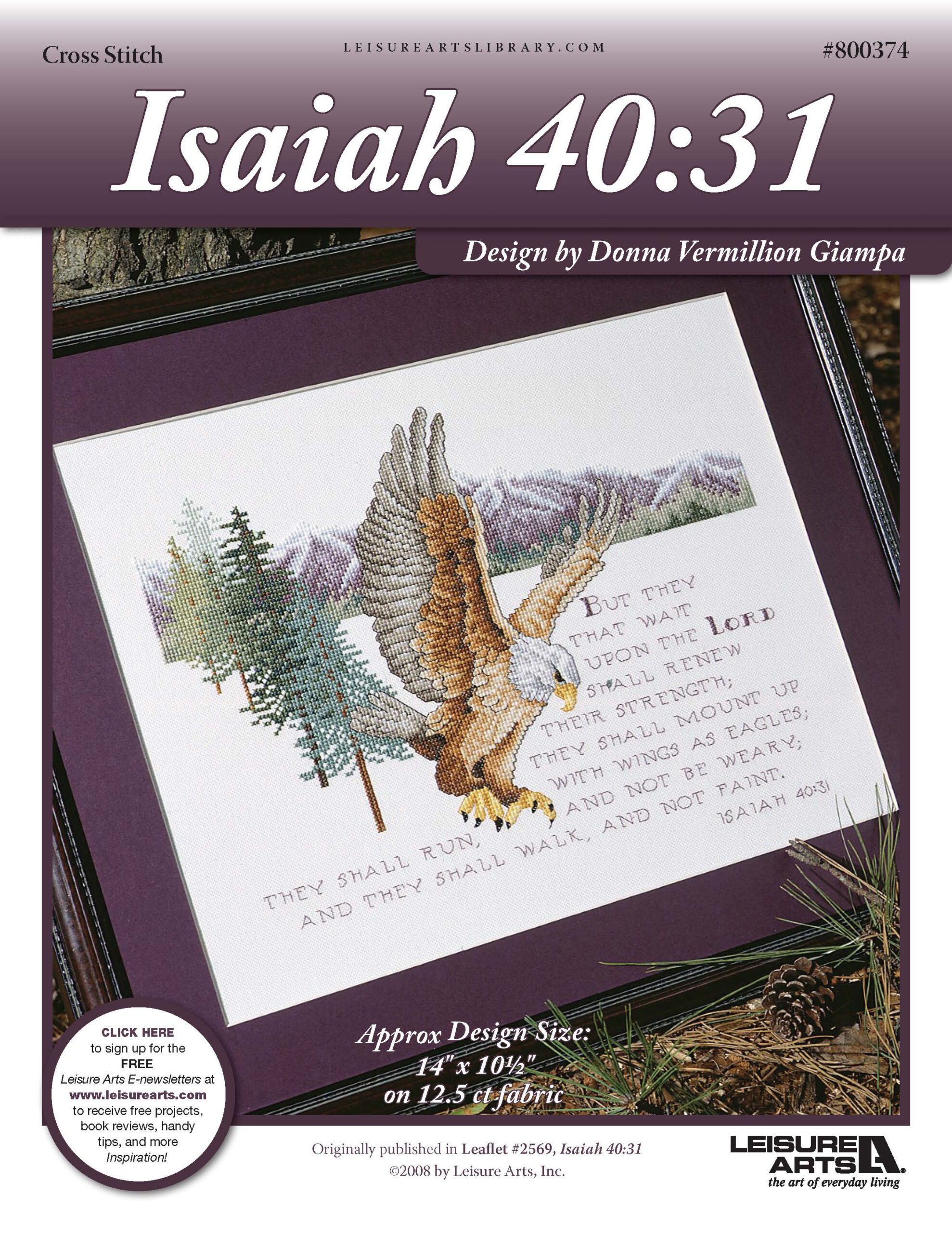 Leisure Arts Isaiah 4031 Cross Stitch ePattern