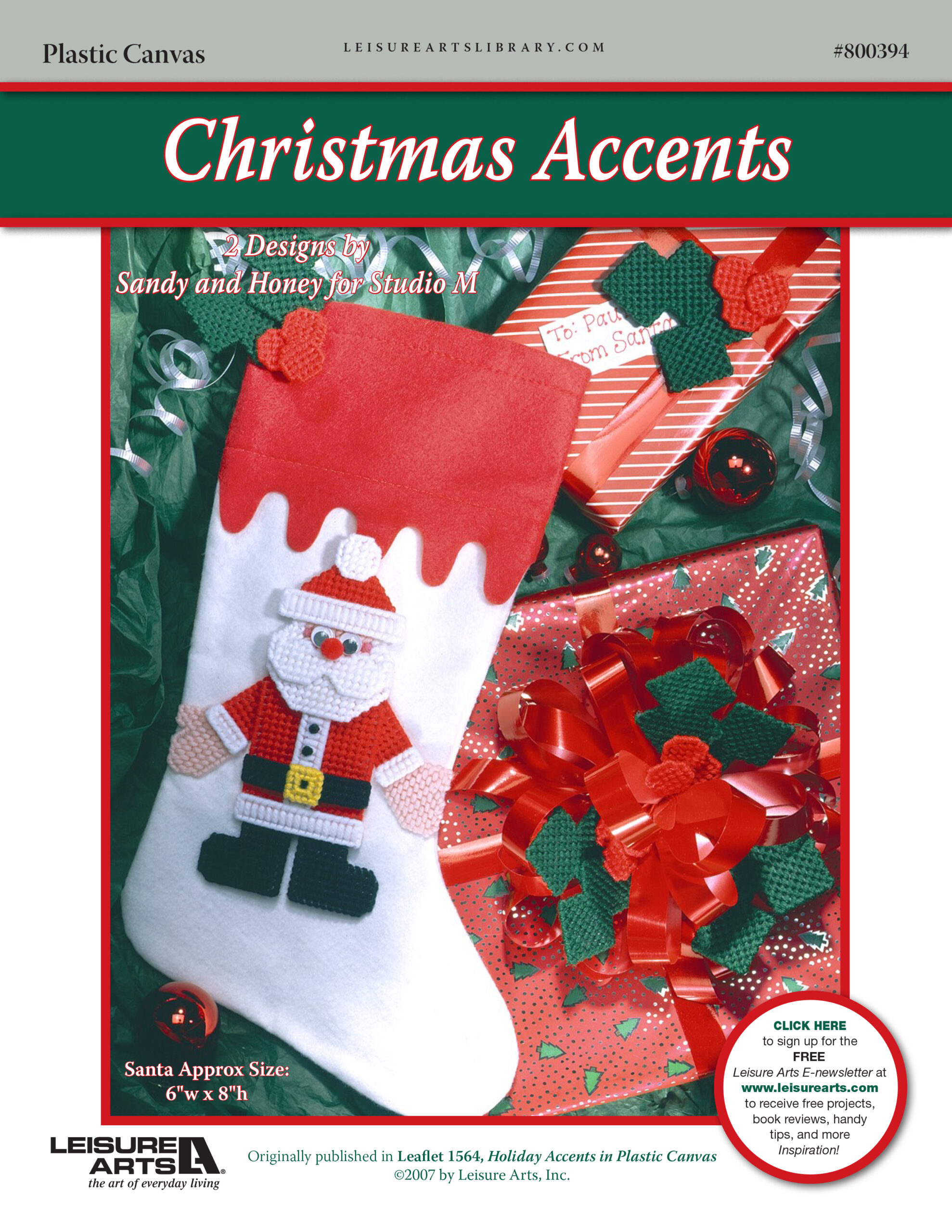 Leisure Arts Holiday Accents In Plastic Canvas Christmas Accents ePattern