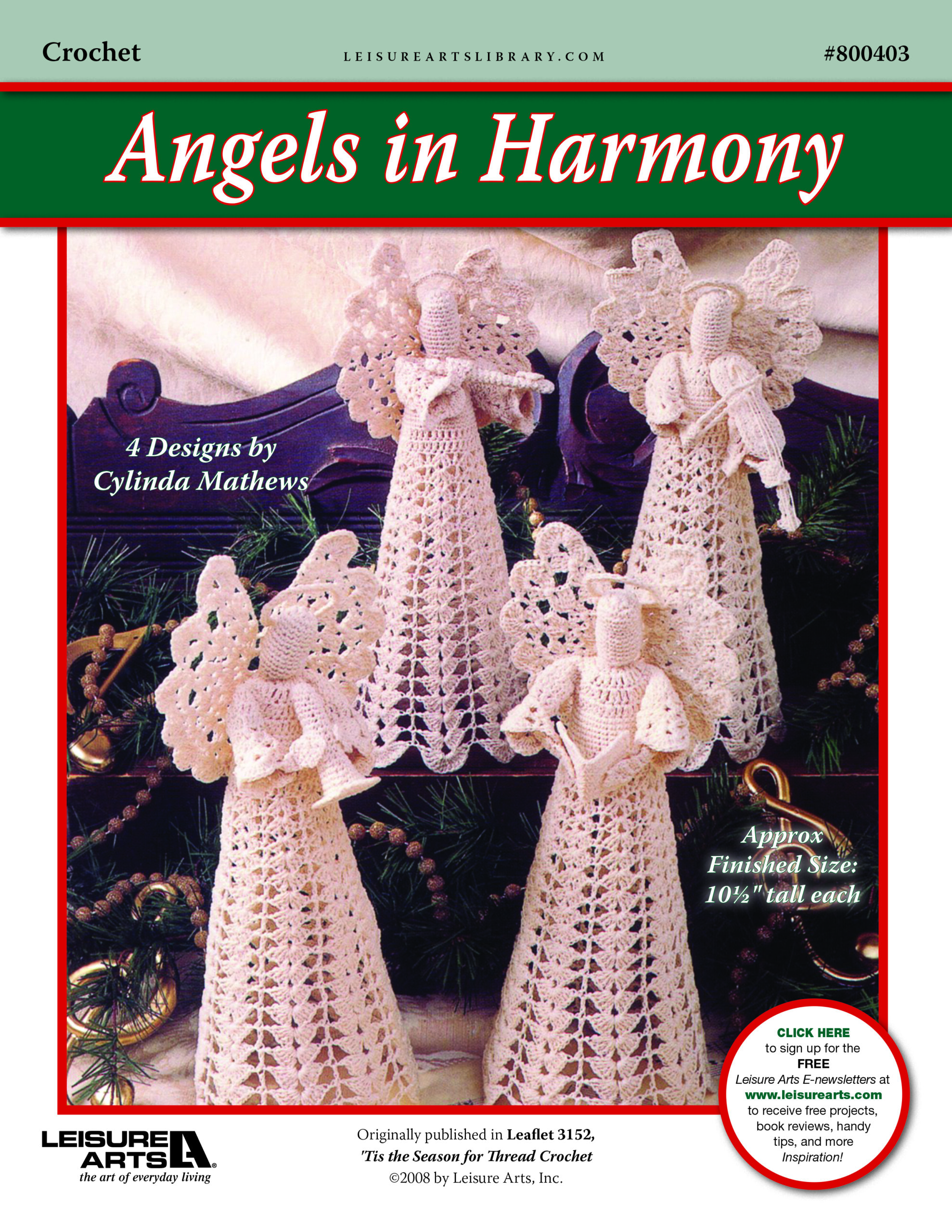 Leisure Arts Angels in Harmony Crochet ePattern