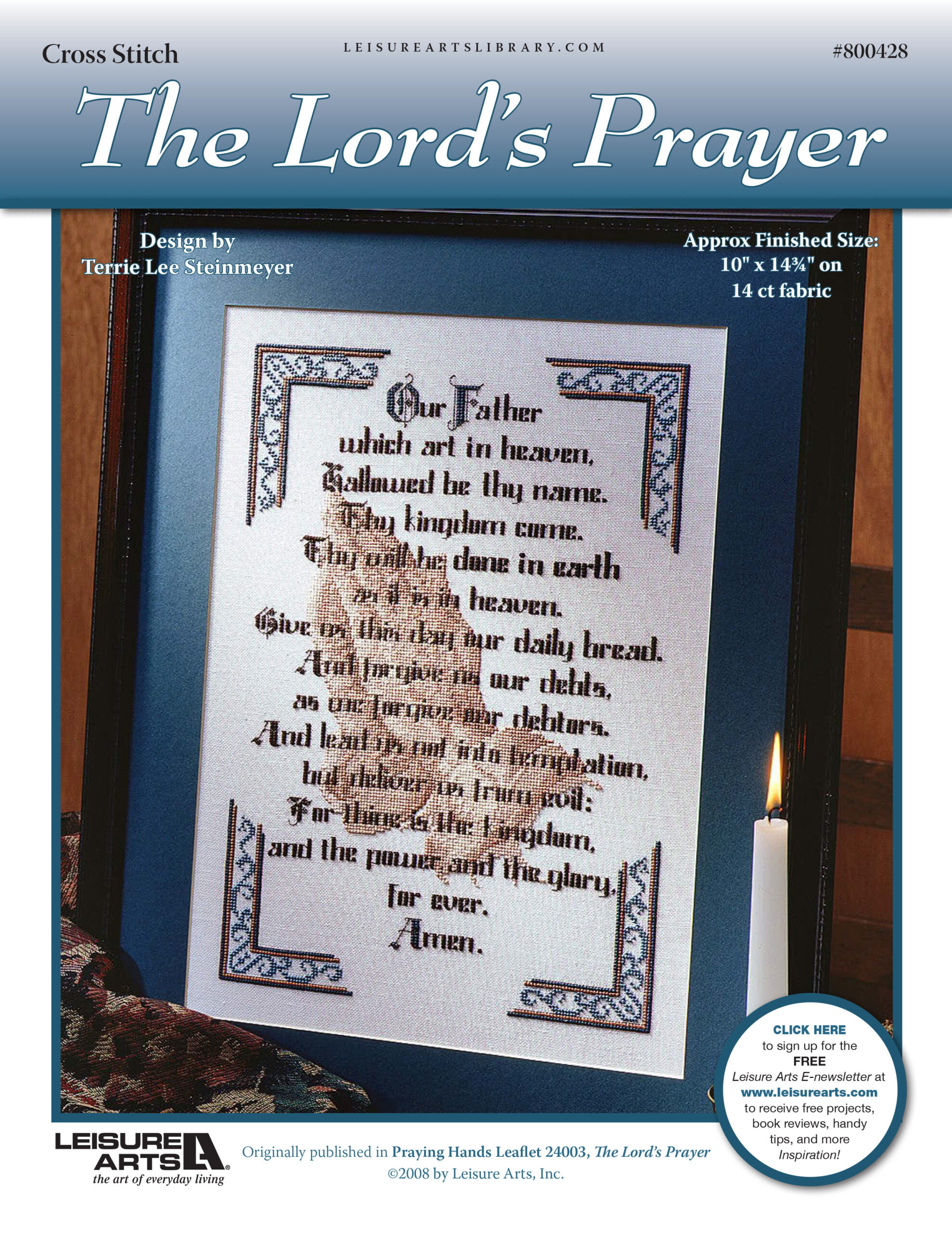 Leisure Arts The Lords Prayer Cross Stitch ePattern