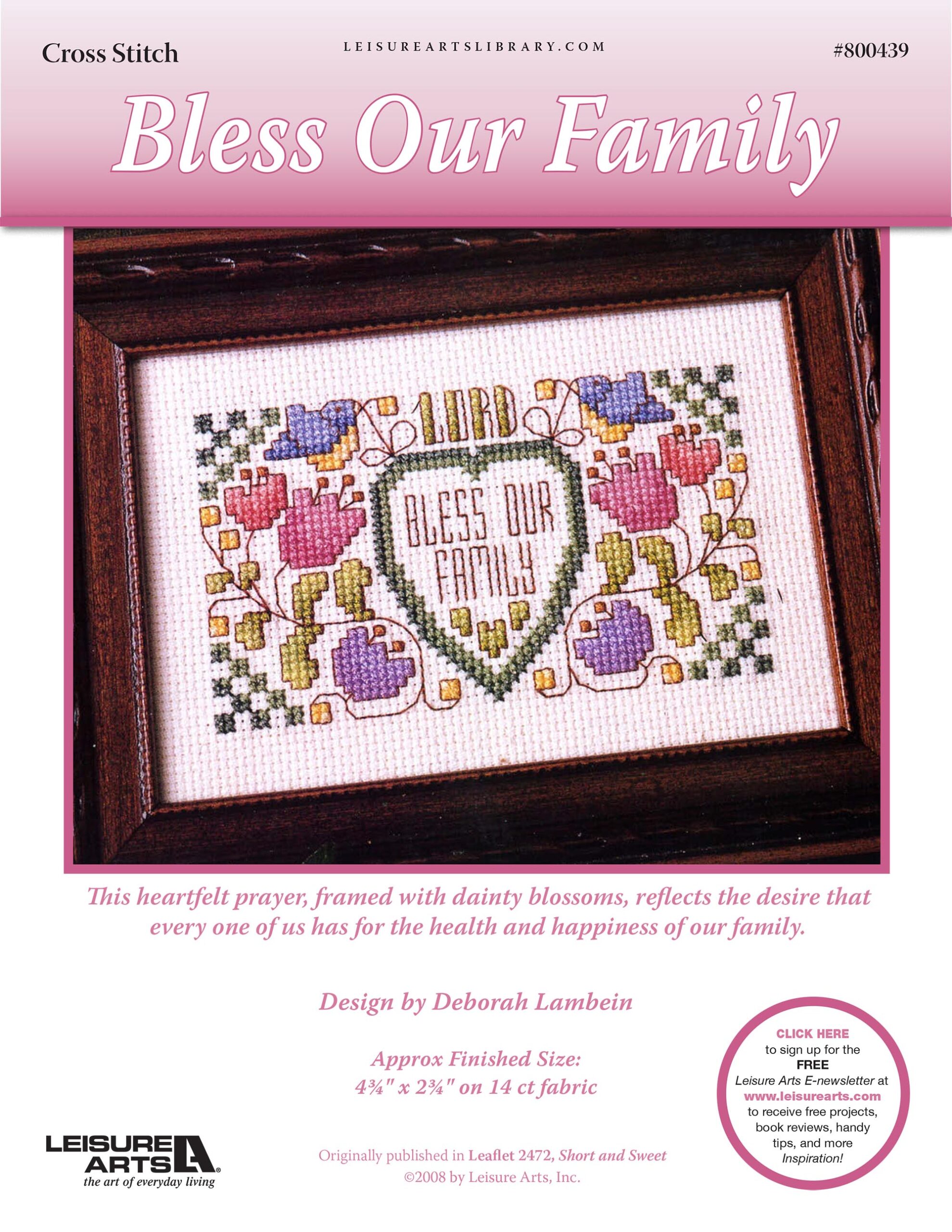 Leisure Arts Bless Our Family ePattern