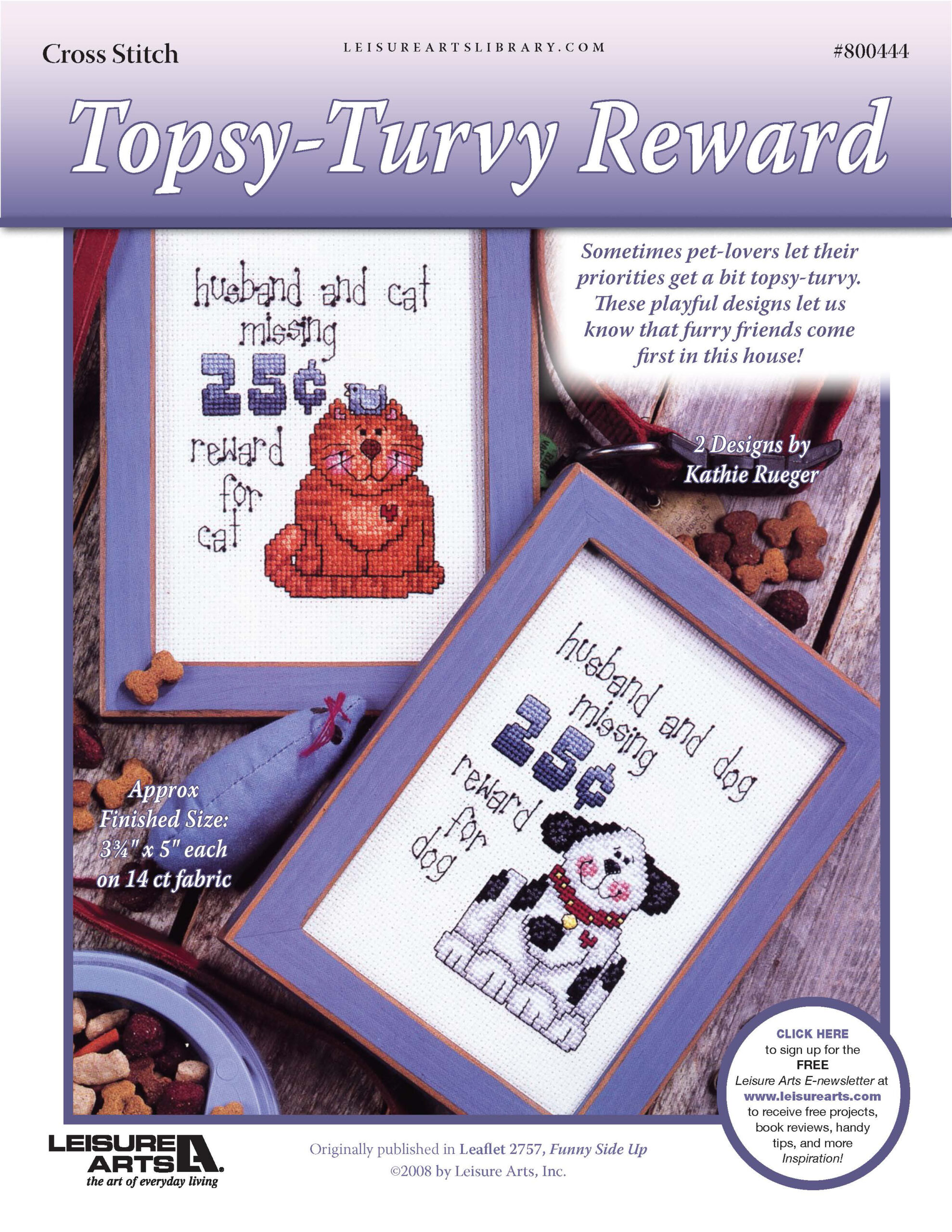 Leisure Arts TopsyTurvy Reward Cross Stitch ePattern