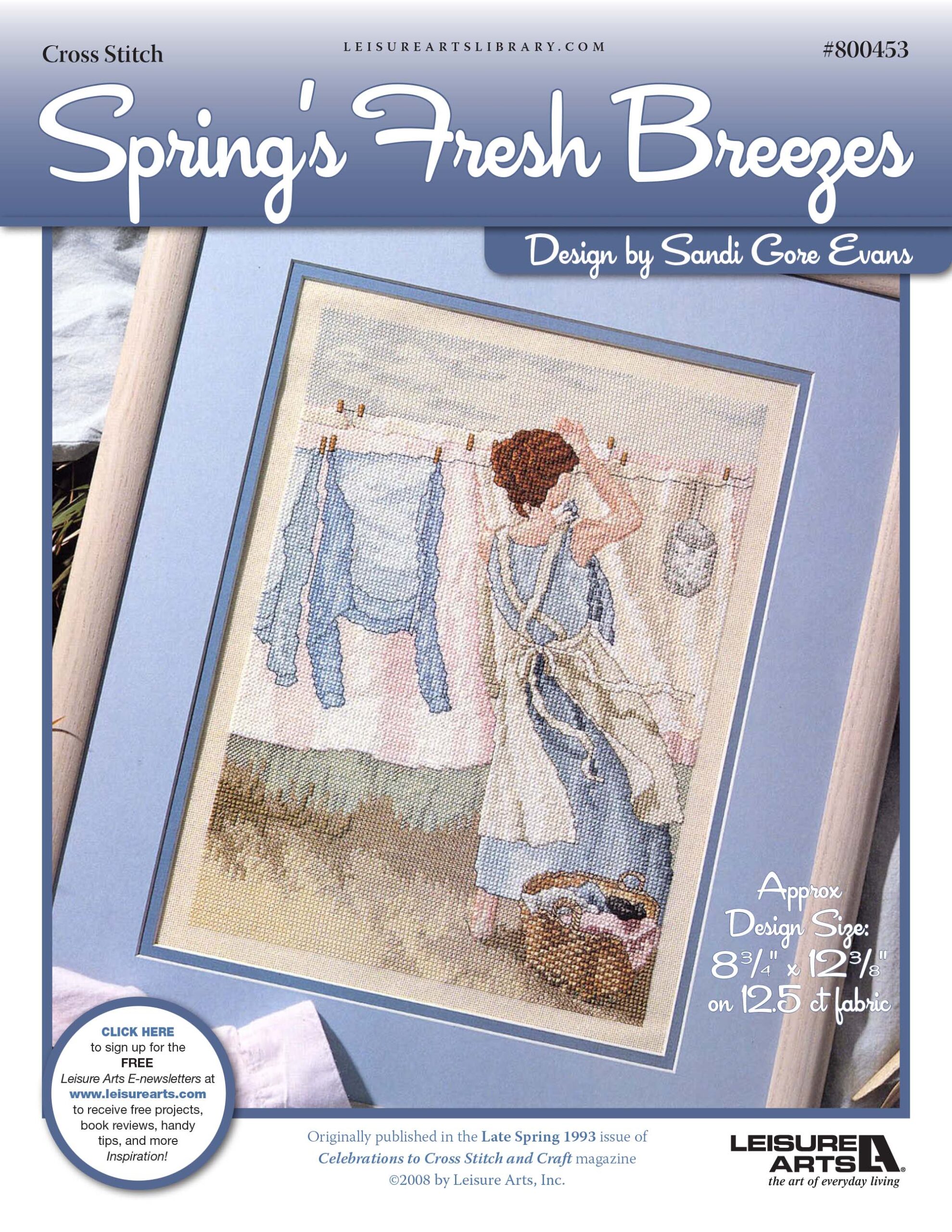 Leisure Arts Springs Fresh Breezes Cross Stitch ePattern