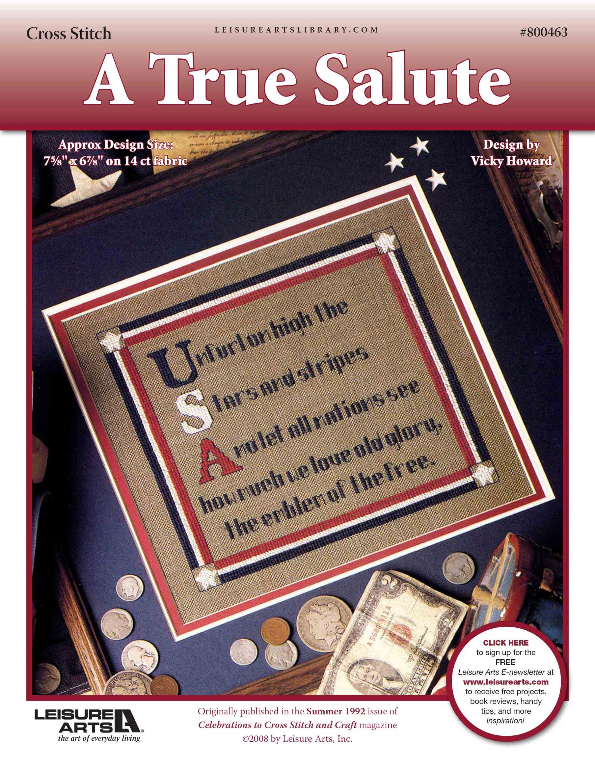 Leisure Arts A True Salute Cross Stitch ePattern