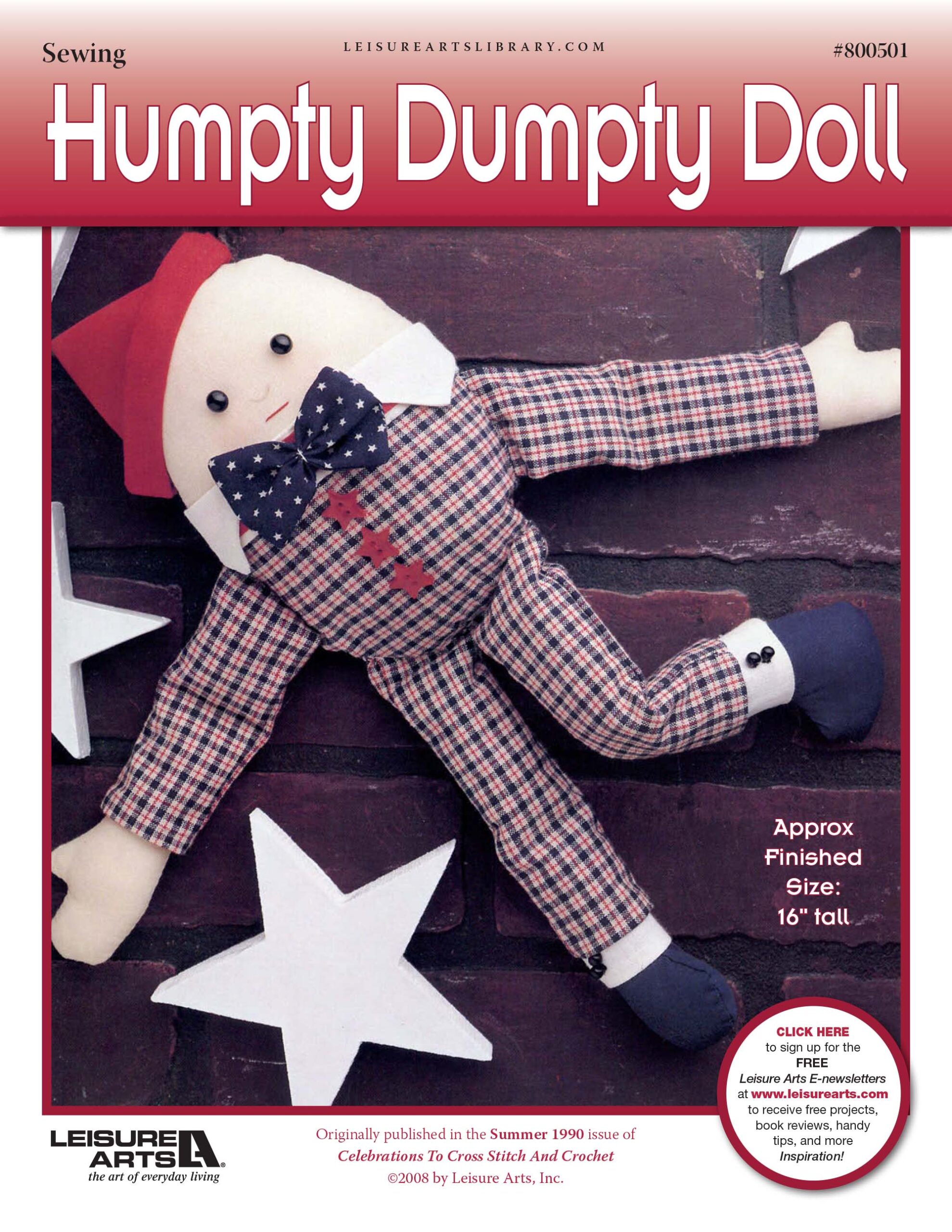 Leisure Arts Humpty Dumpty Doll ePattern