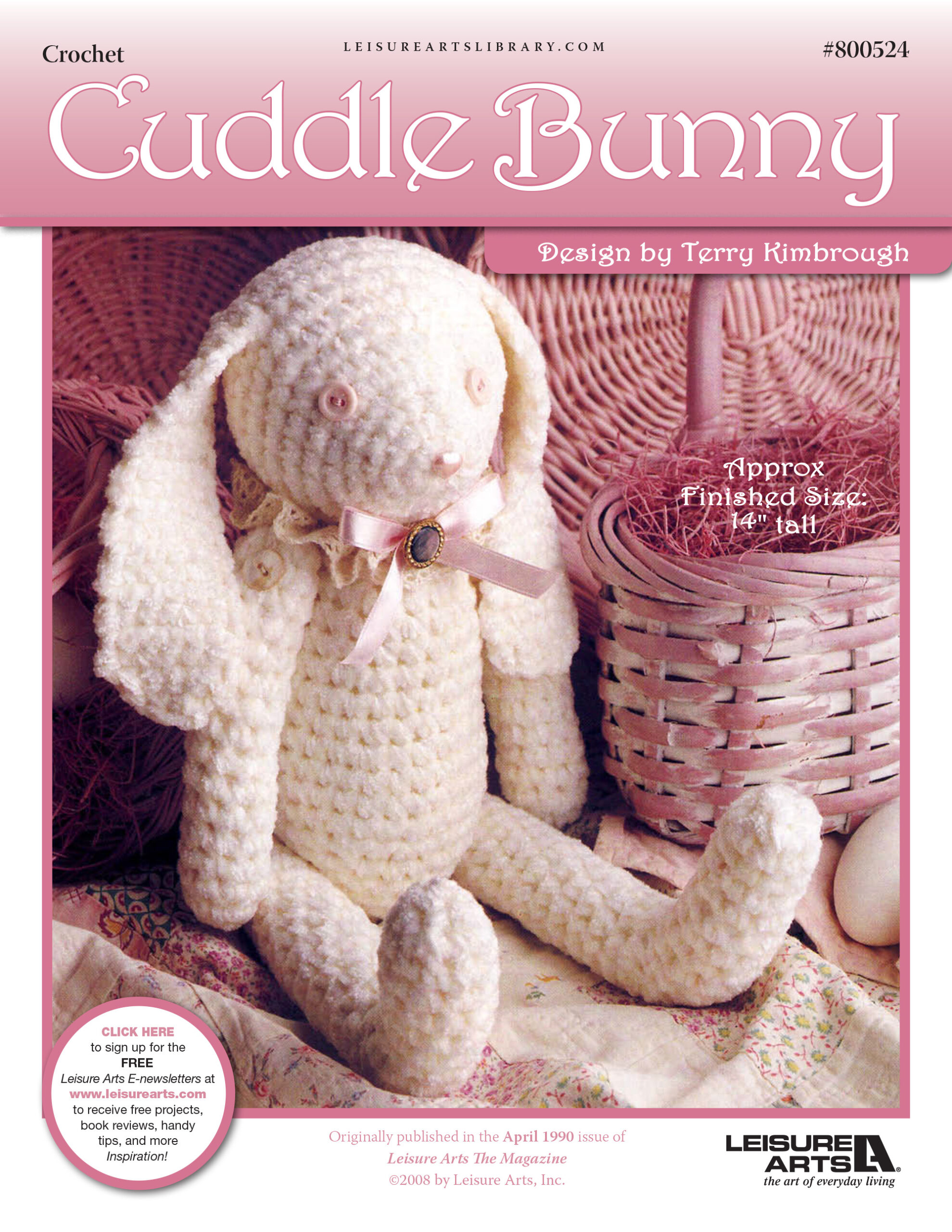 Leisure Arts Cuddle Bunny Crochet ePattern