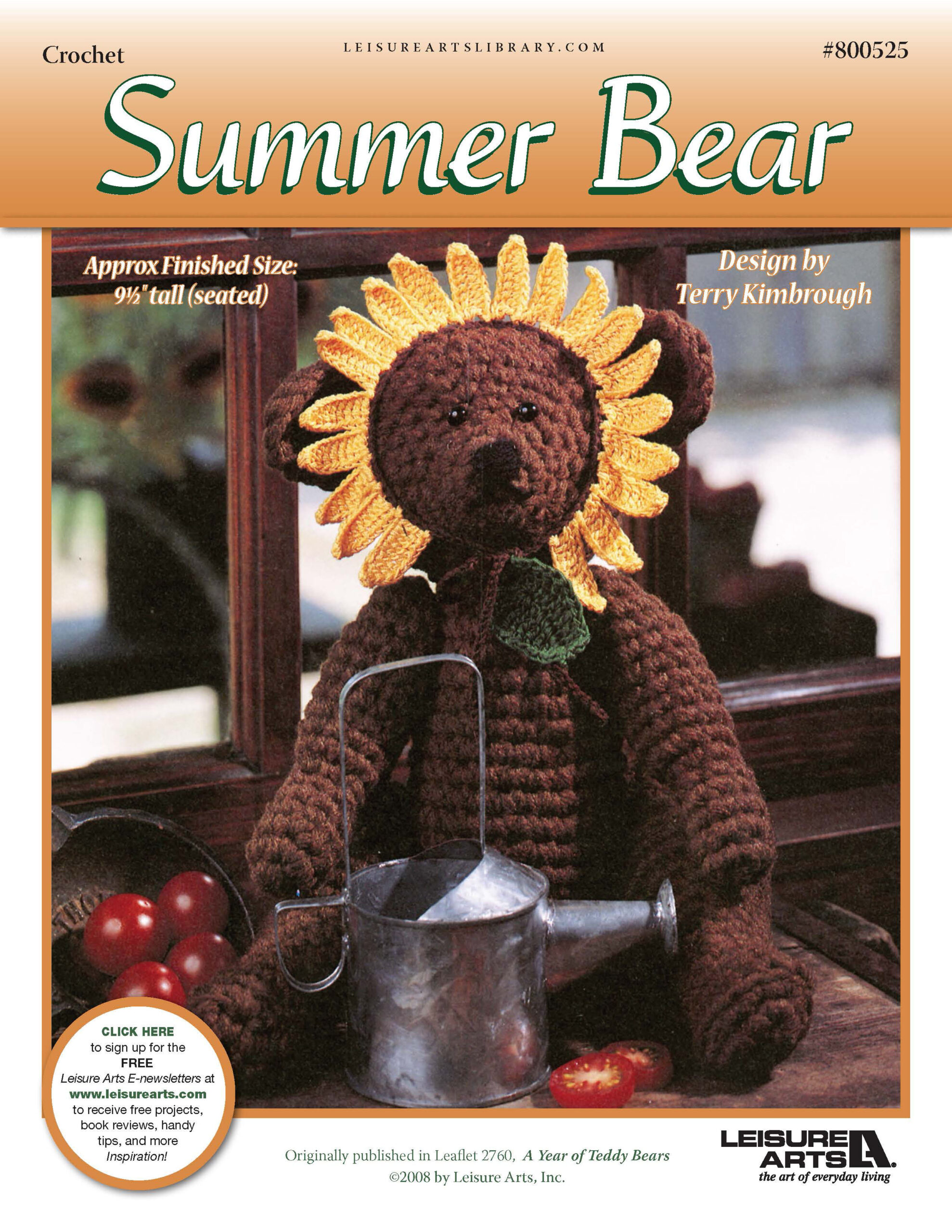 Leisure Arts A Year of Teddy Bears Summer Bear Crochet ePattern