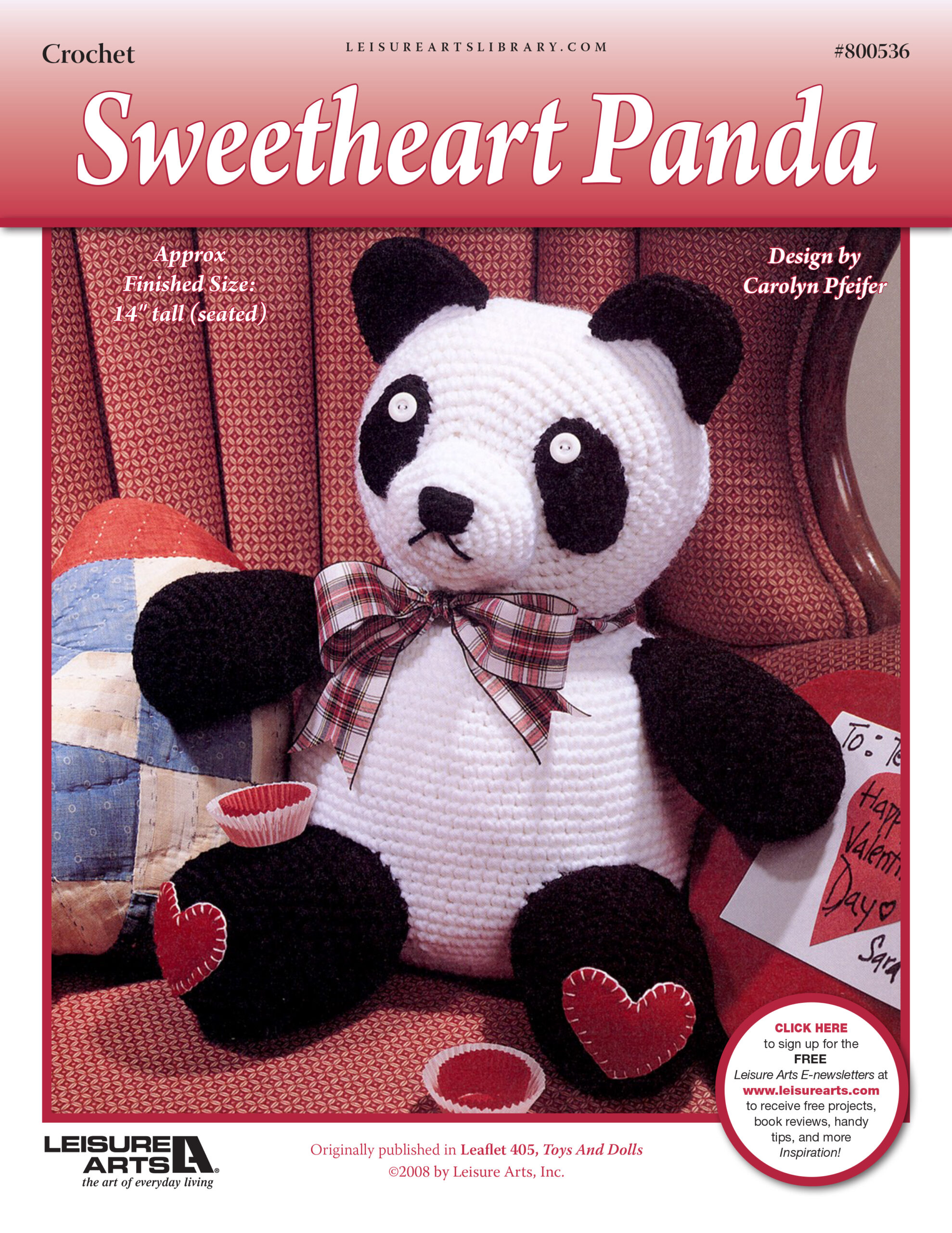 Leisure Arts Sweetheart Panda Crochet ePattern