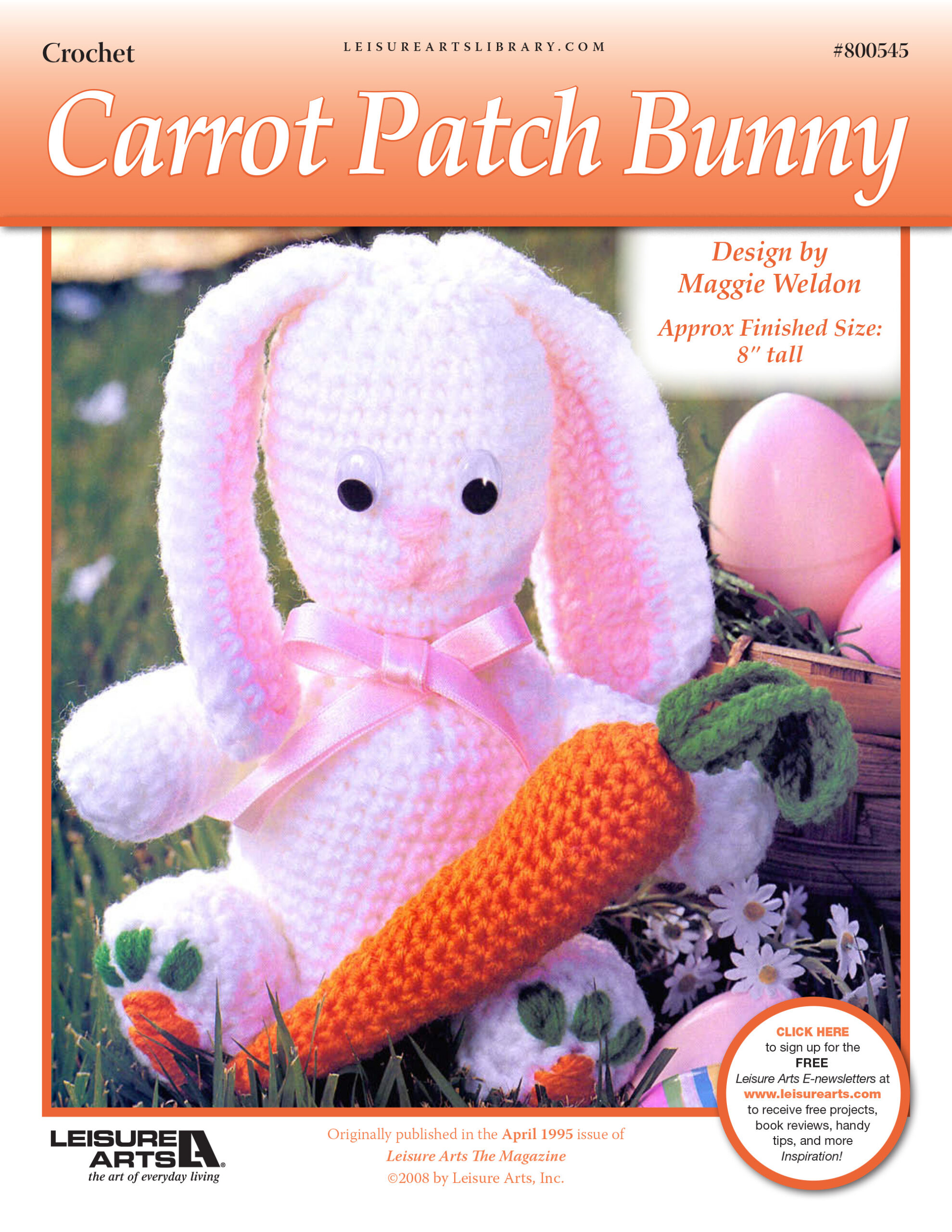 Leisure Arts Carrot Patch Bunny Crochet ePattern