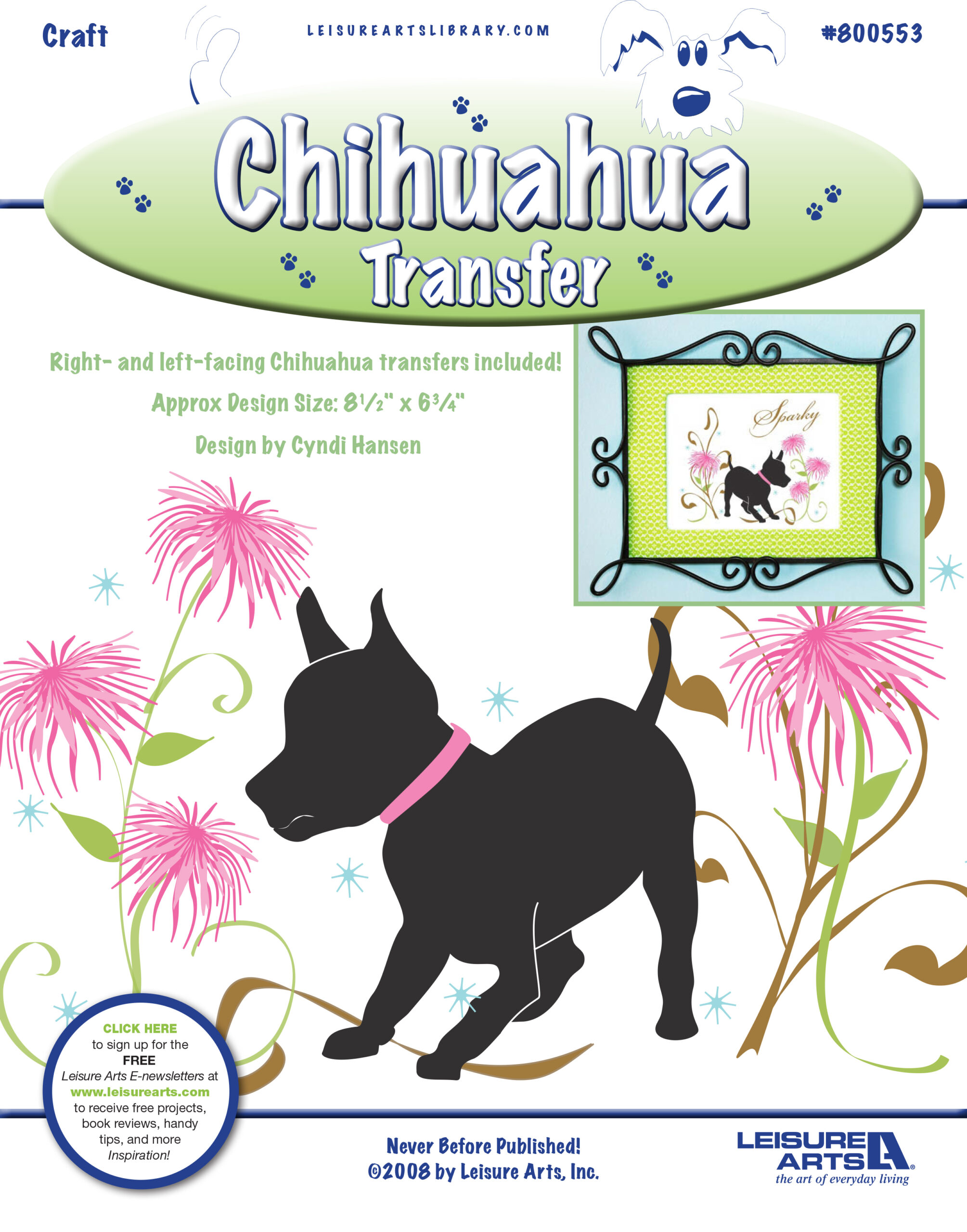 Leisure Arts Chihuahua IronOn Transfer ePattern