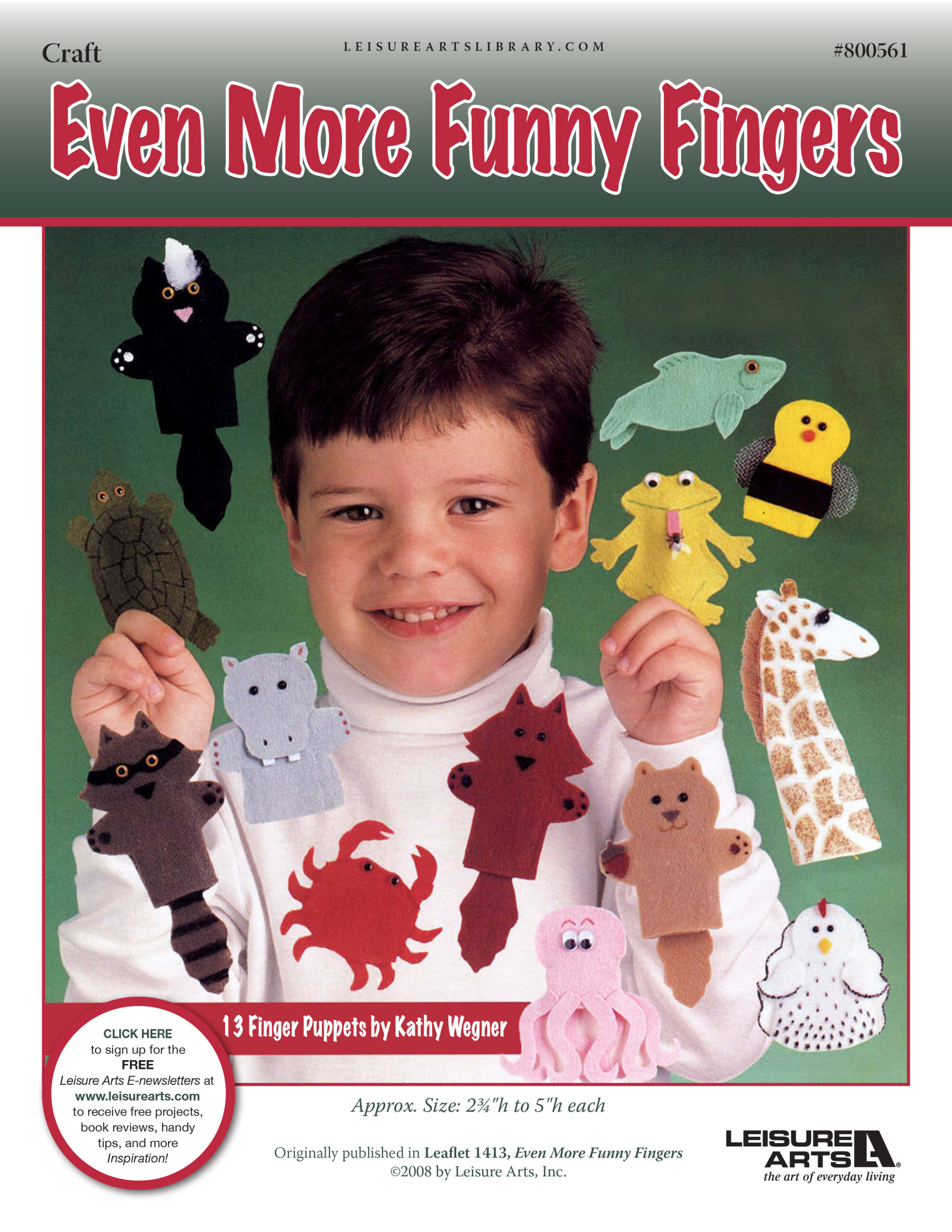 Leisure Arts Even More Funny Fingers Craft ePattern