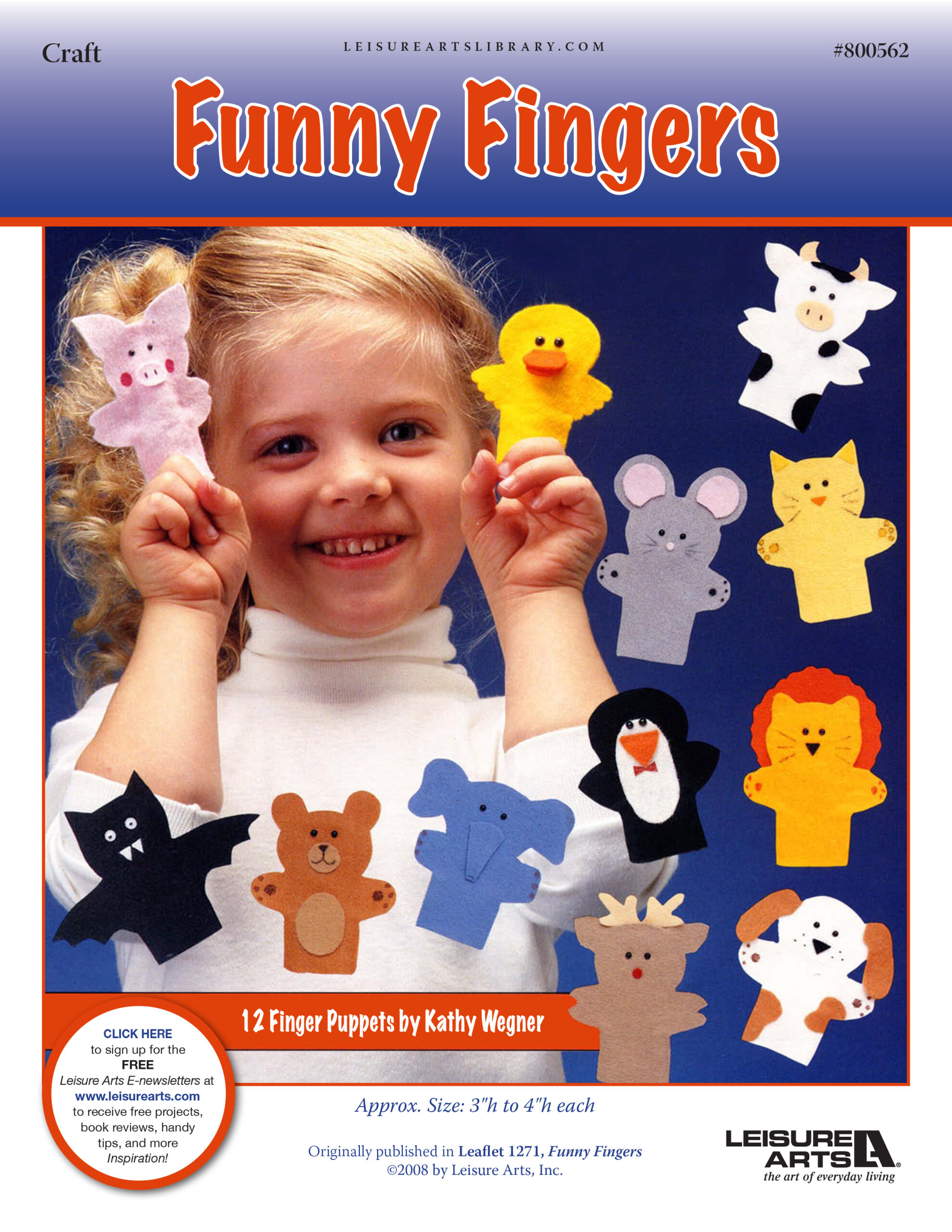Leisure Arts Funny Fingers Craft ePattern
