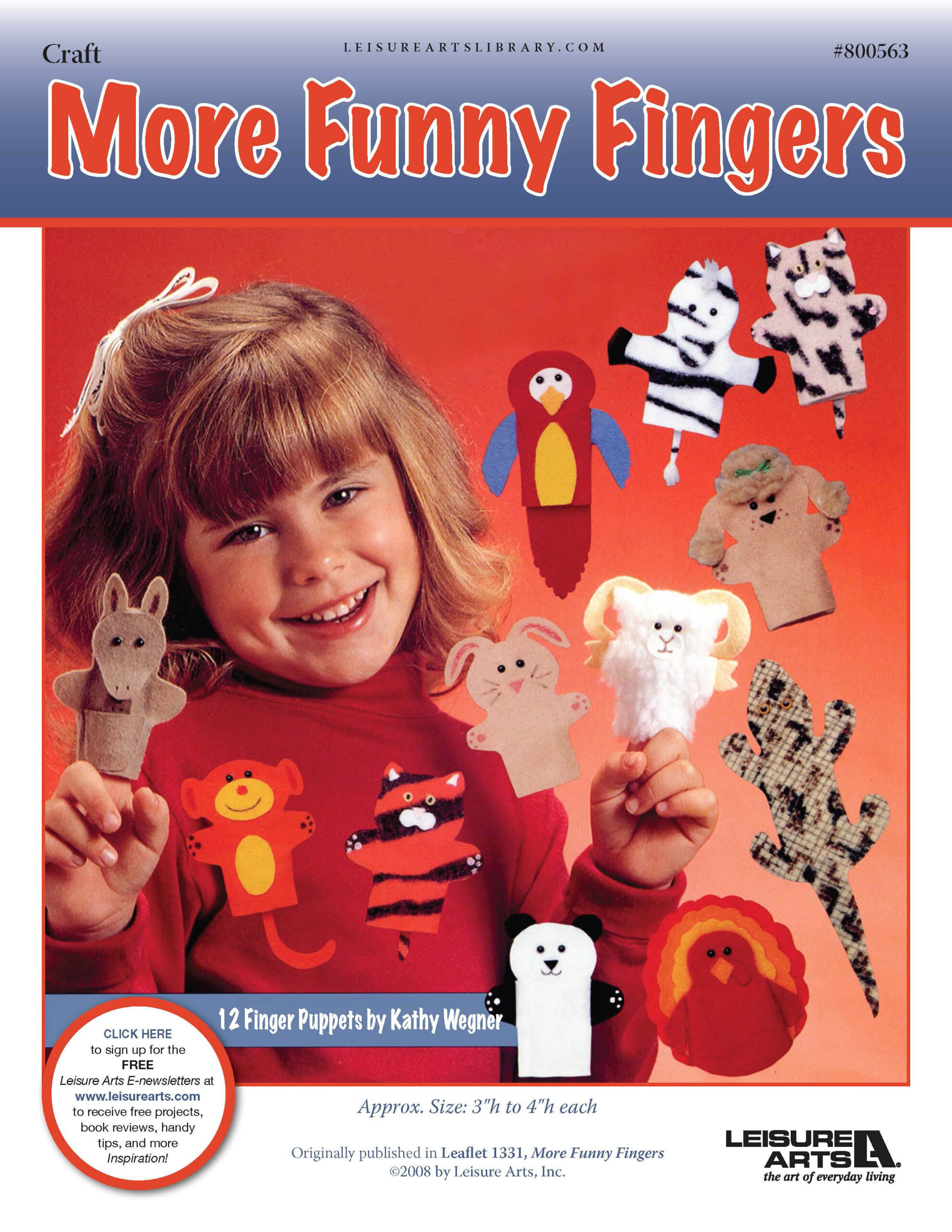 Leisure Arts More Funny Fingers Craft ePattern