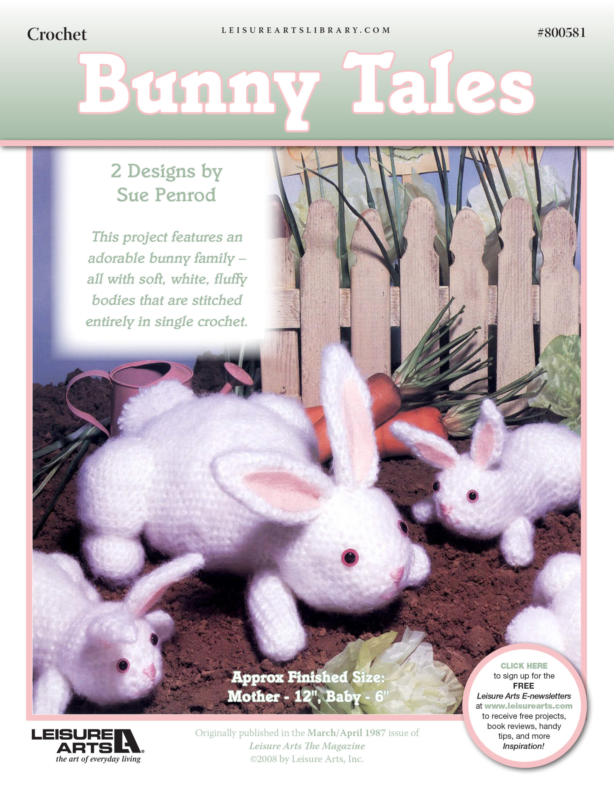 Leisure Arts Bunny Tales Crochet ePattern