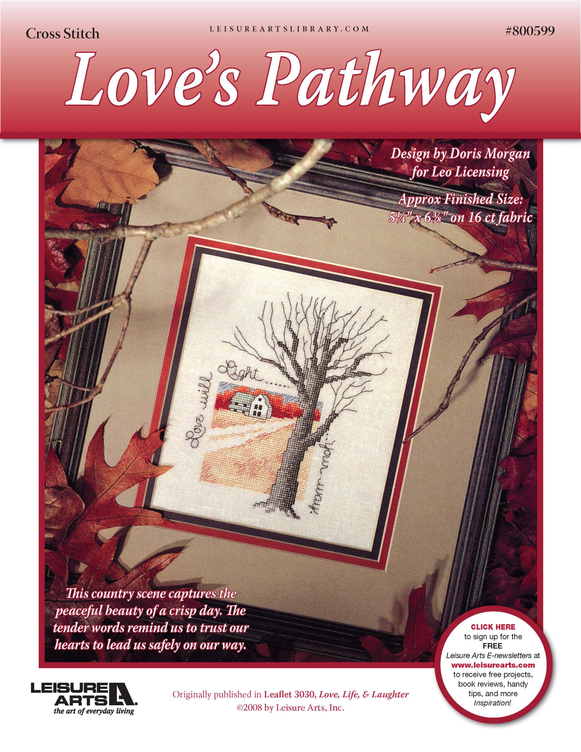Leisure Arts Loves Pathway Cross Stitch ePattern