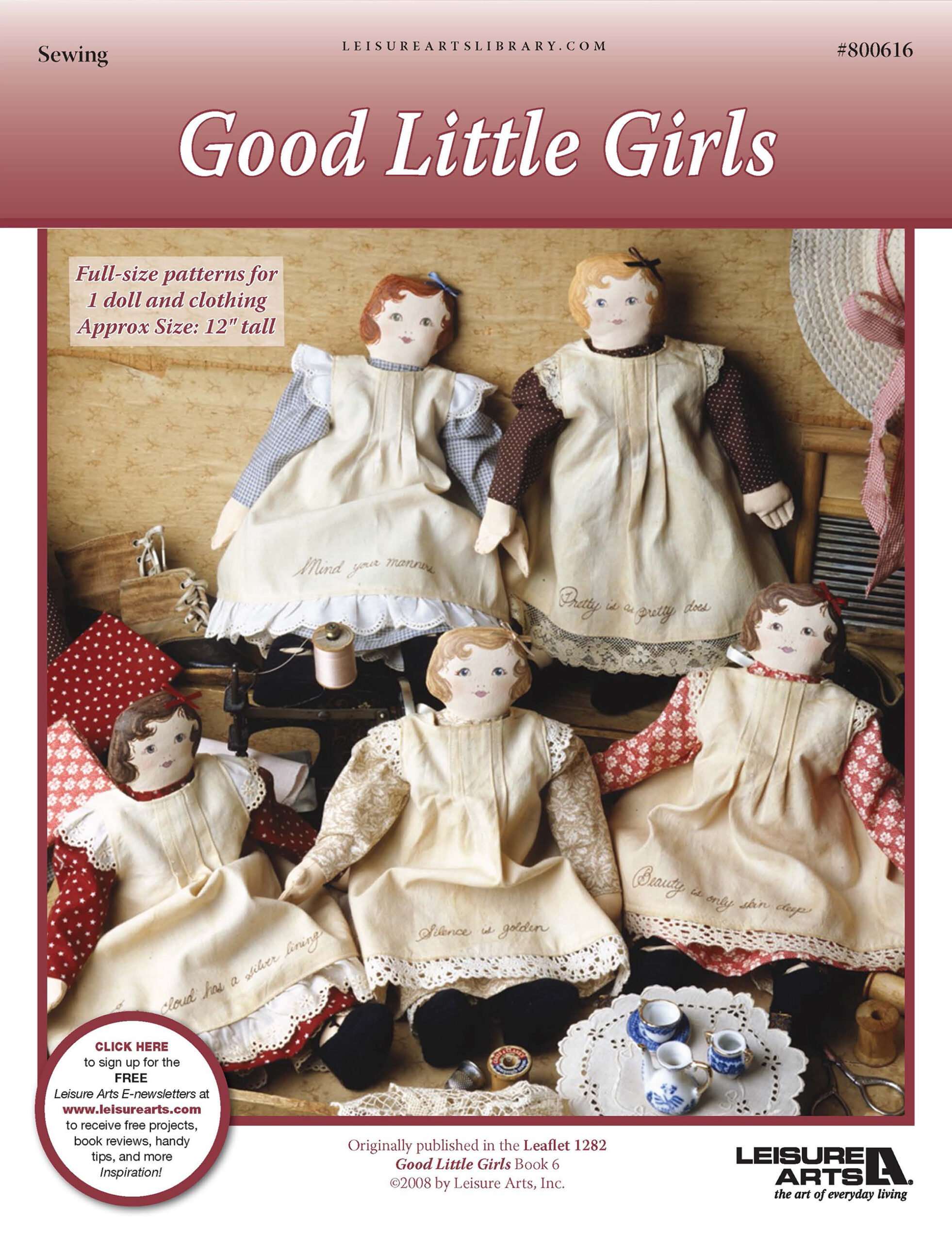 Leisure Arts Good Little Girls Sewing ePattern