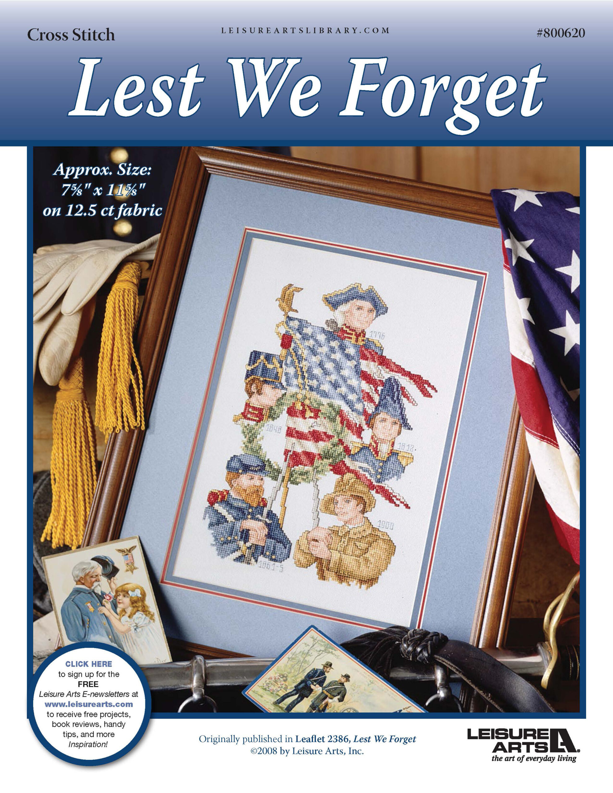 Leisure Arts Lest We Forget Cross Stitch ePattern