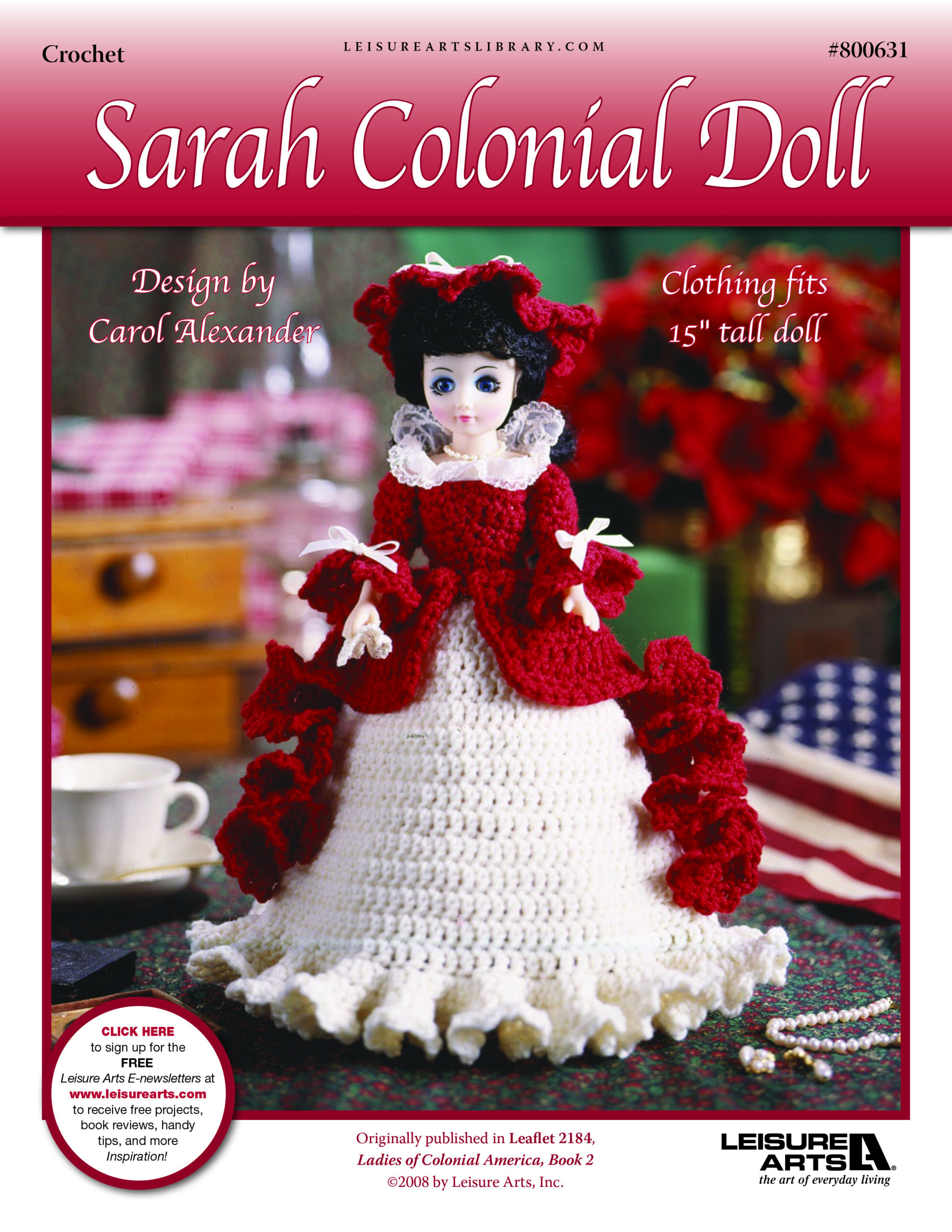 Leisure Arts Ladies Of Colonial America Sarah Doll Crochet ePattern