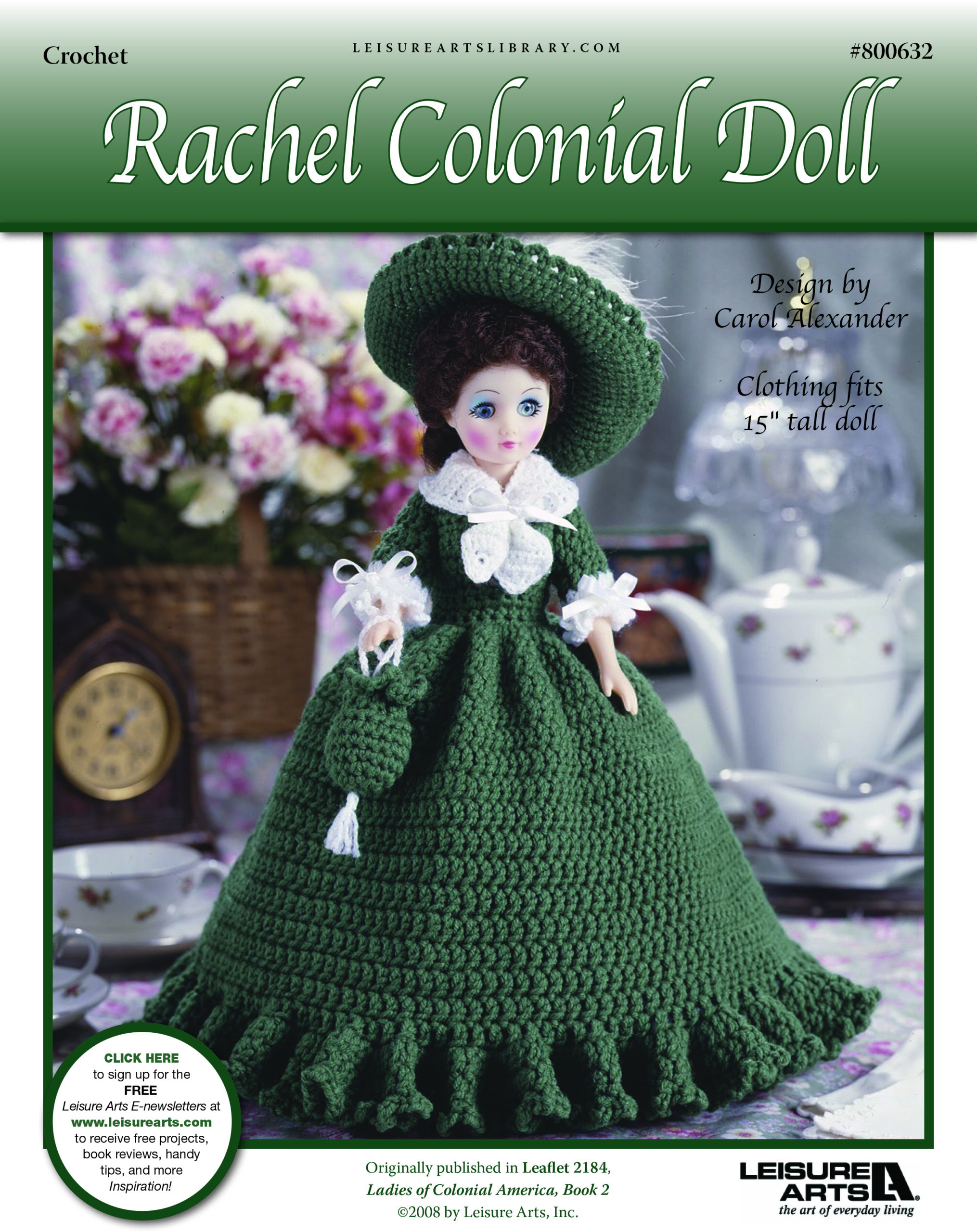 Leisure Arts Ladies Of Colonial America Rachel Doll Crochet ePattern