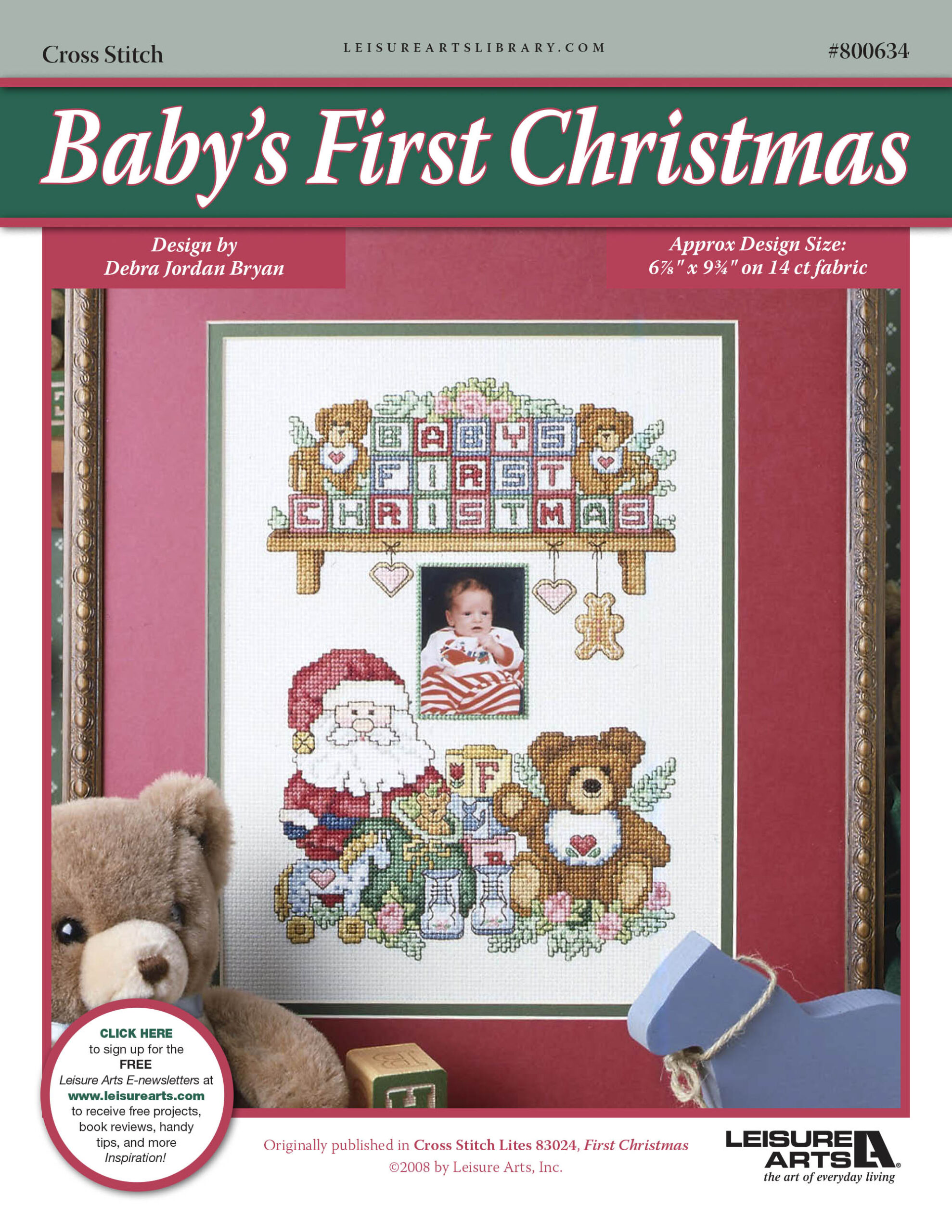 Leisure Arts Babys First Christmas Cross Stitch ePattern