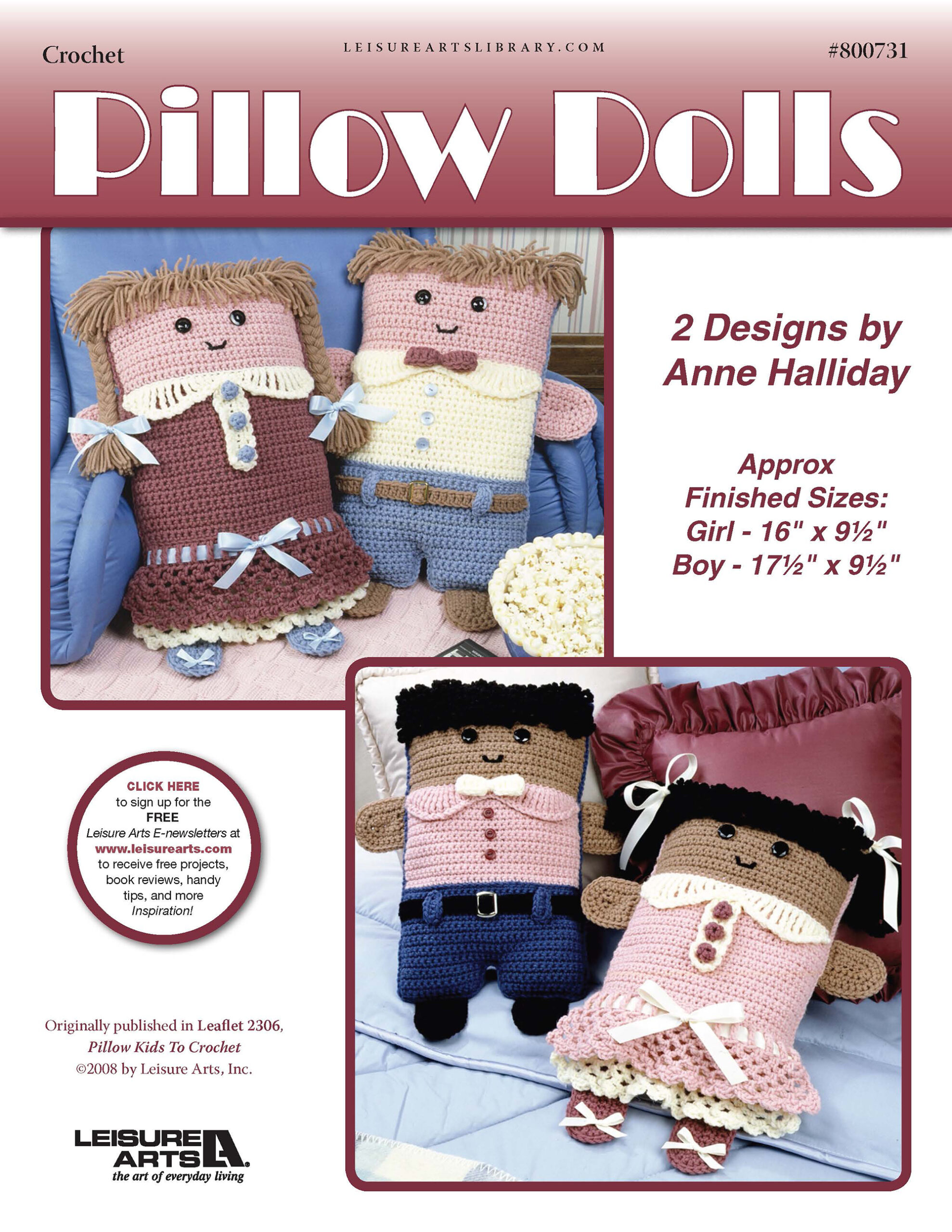 Leisure Arts ePattern Pillow Dolls