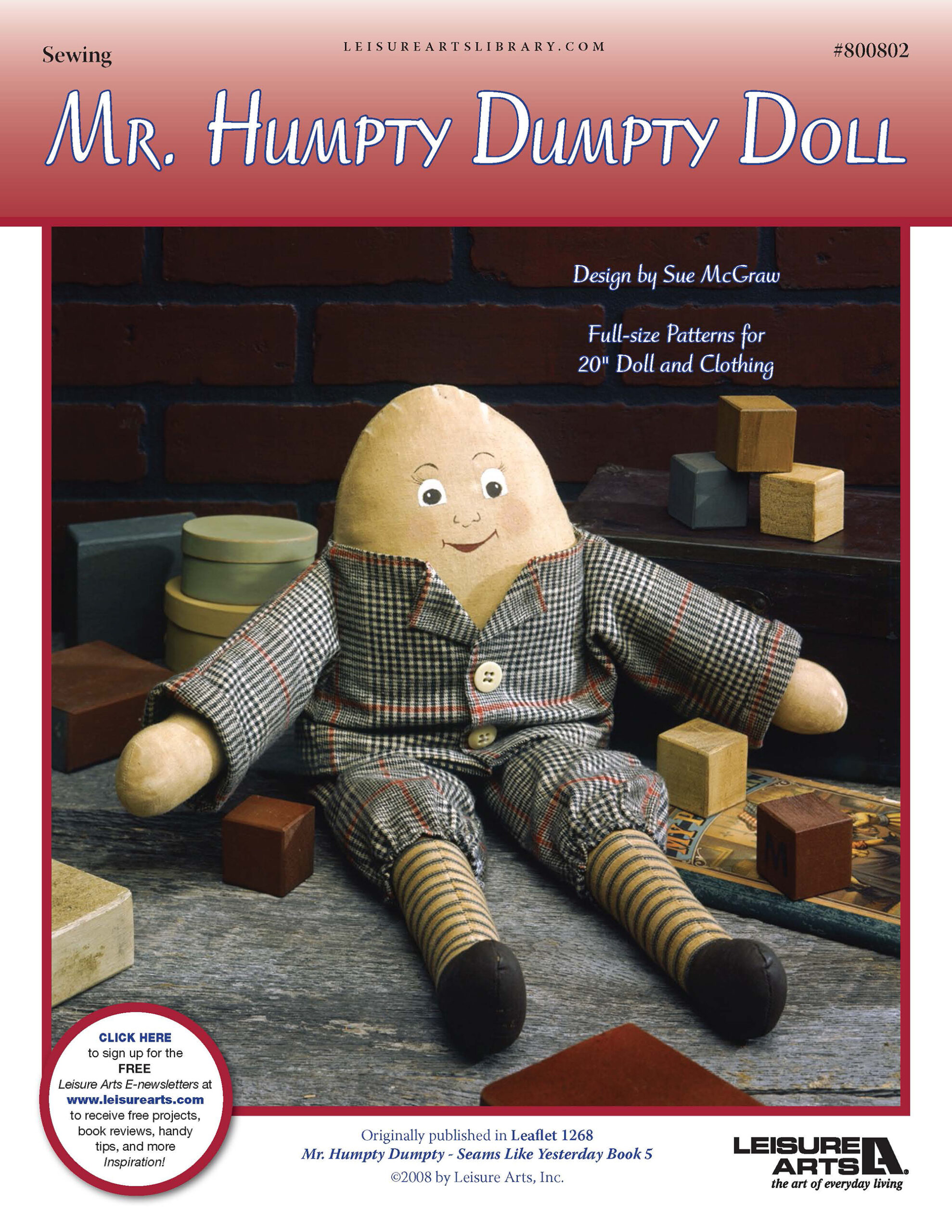 Leisure Arts Seams Like Yesterday Book 5 Humpty Dumpty Sewing ePattern