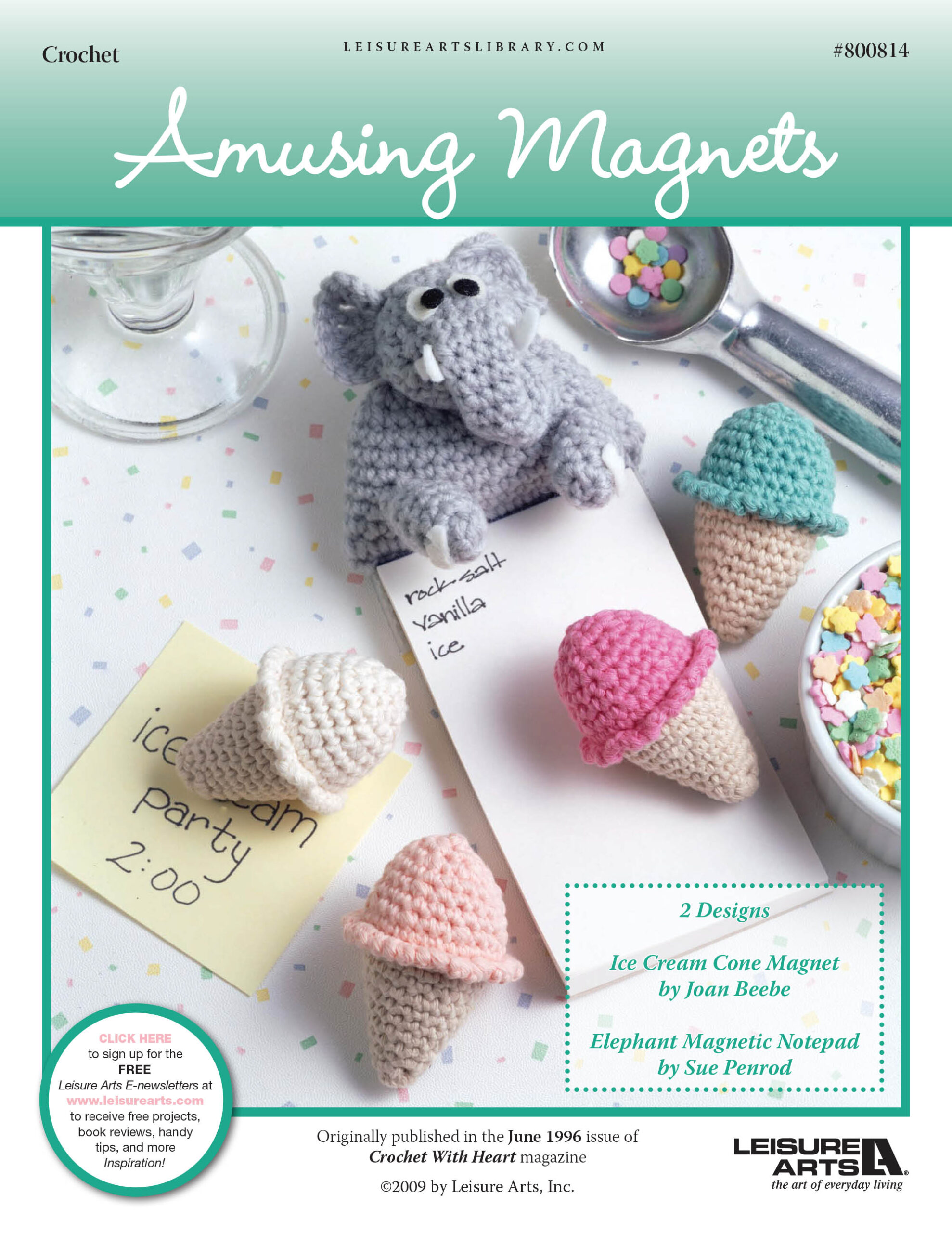 Leisure Arts Amusing Magnets Crochet ePattern
