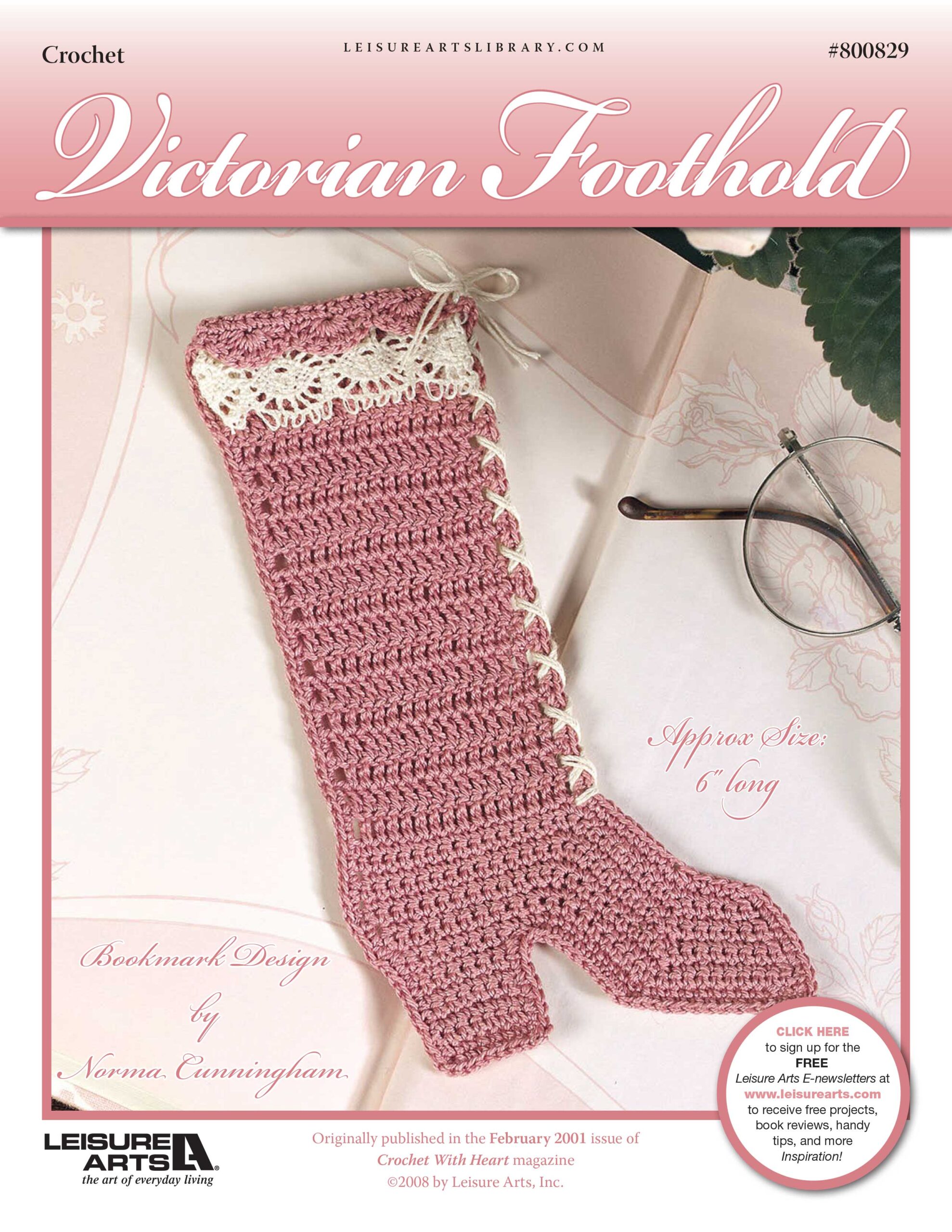 Leisure Arts Victorian Foothold Bookmark Crochet ePattern