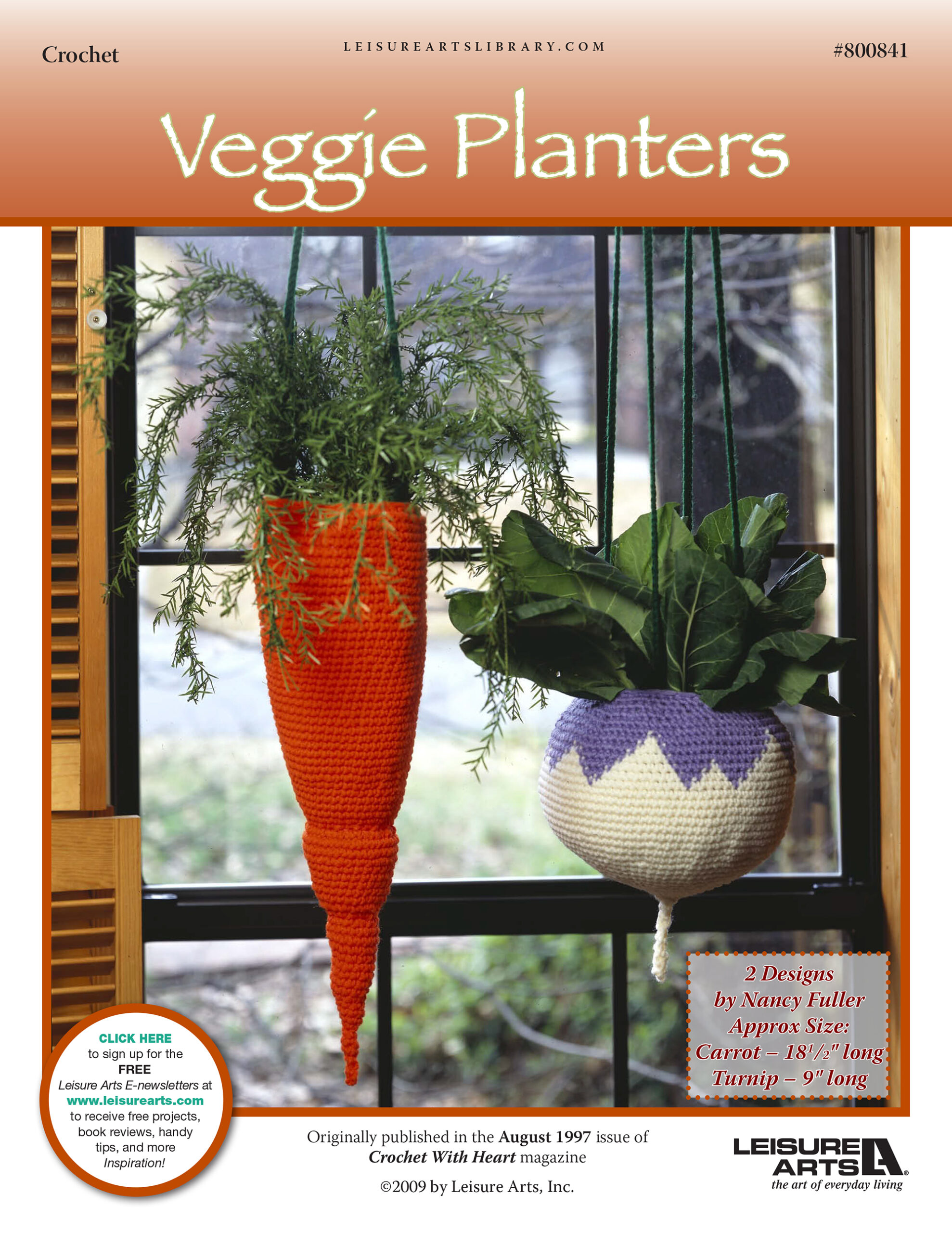 Leisure Arts Veggie Planters Crochet ePattern