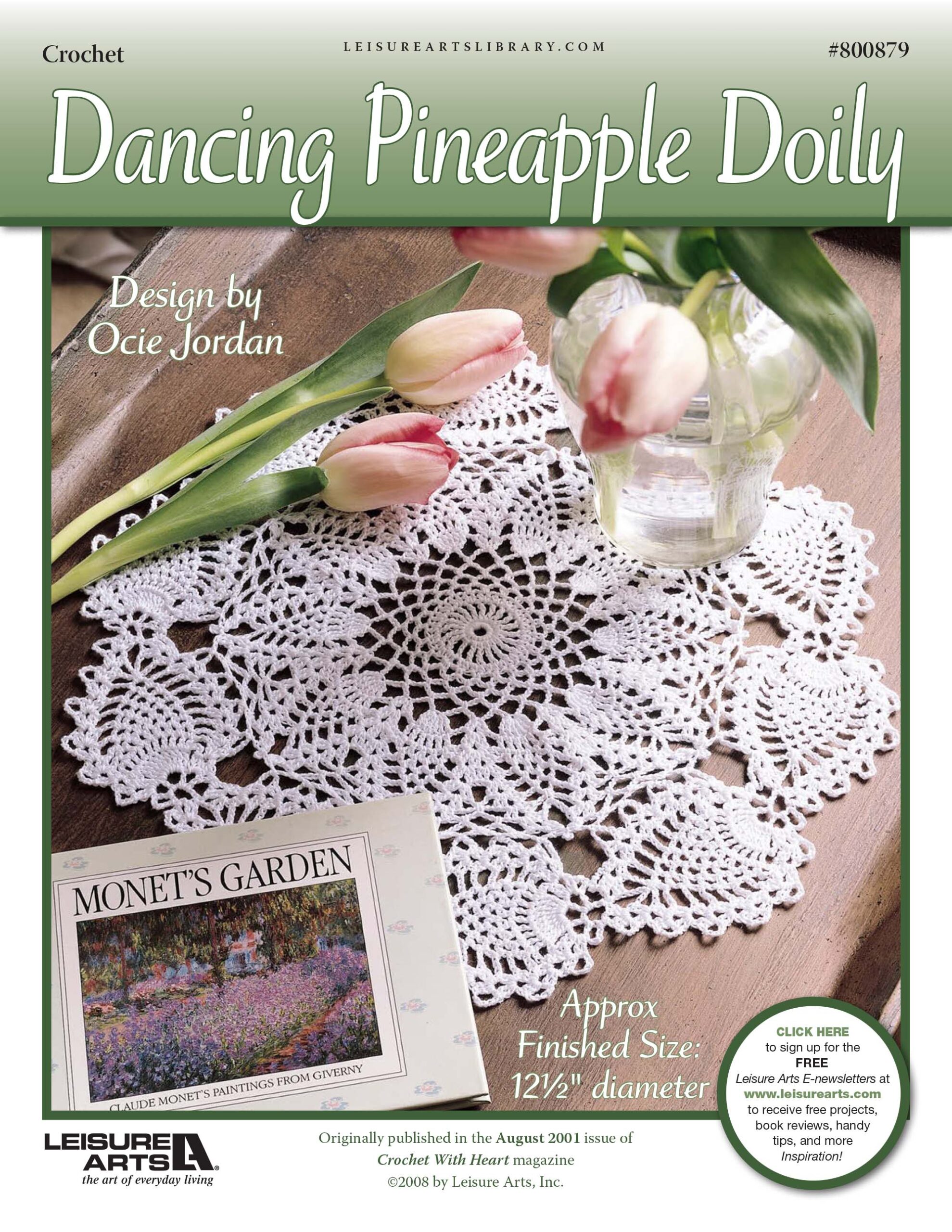 Leisure Arts Dancing Pineapple Doily Crochet ePattern