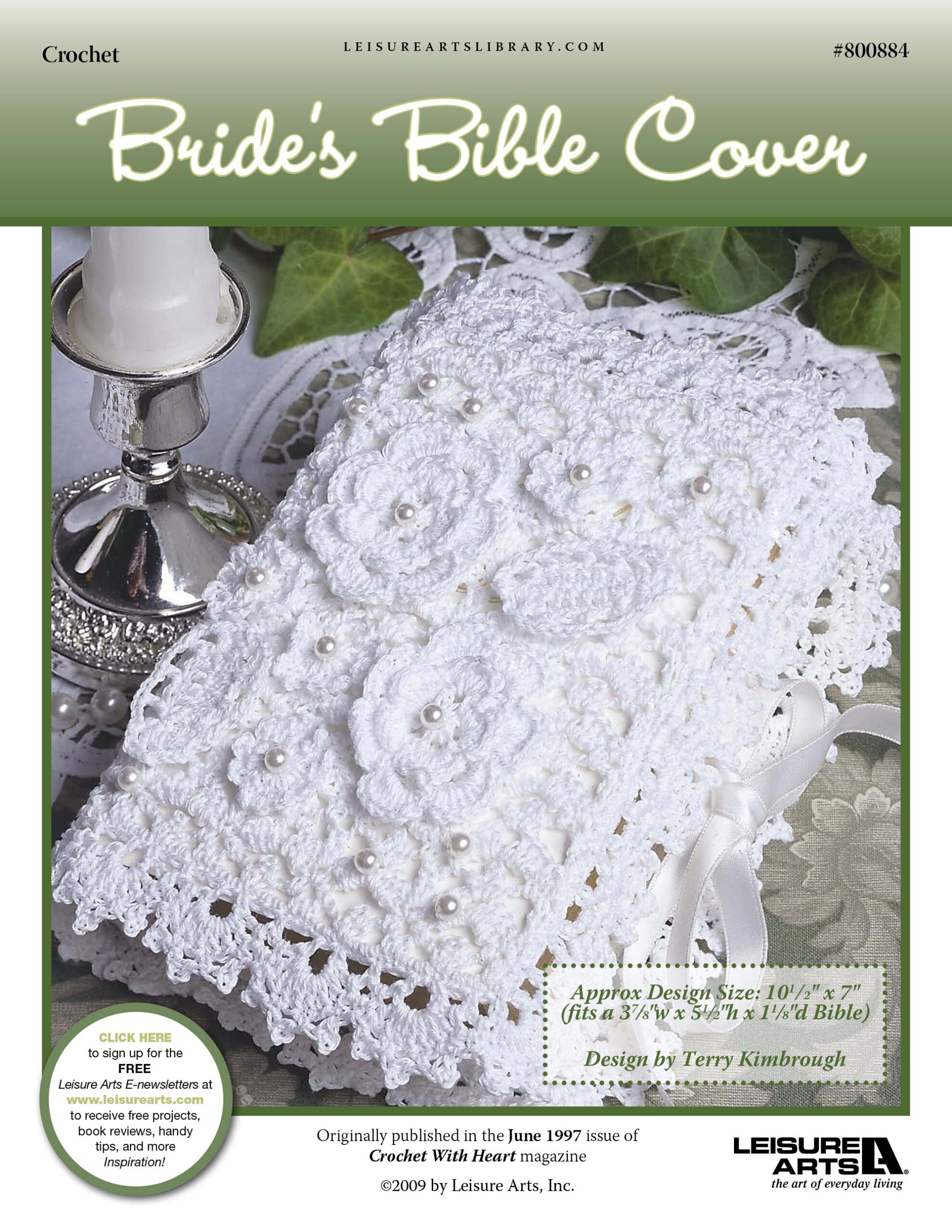 Leisure Arts Brides Bible Cover Crochet ePattern