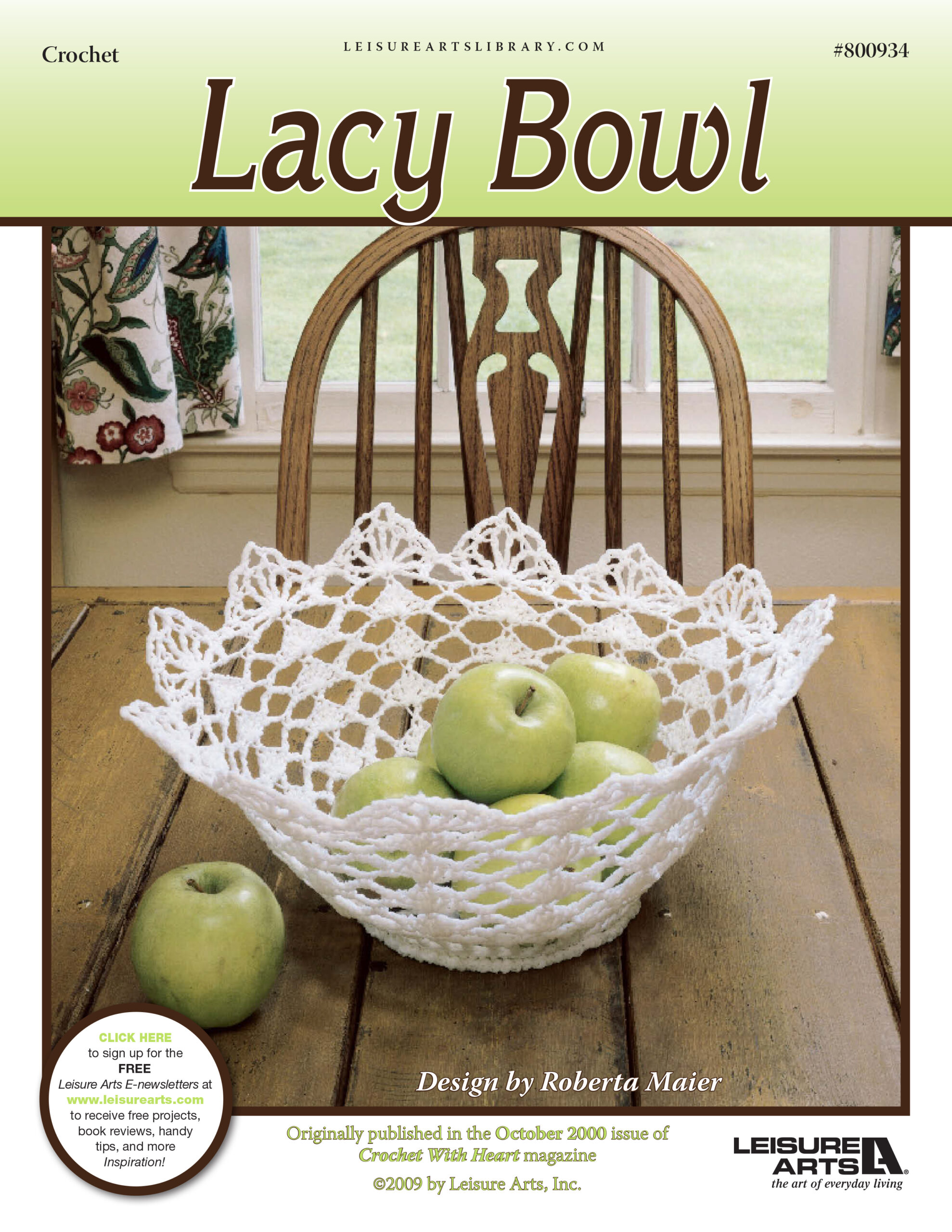 Leisure Arts Lacy Bowl Crochet ePattern