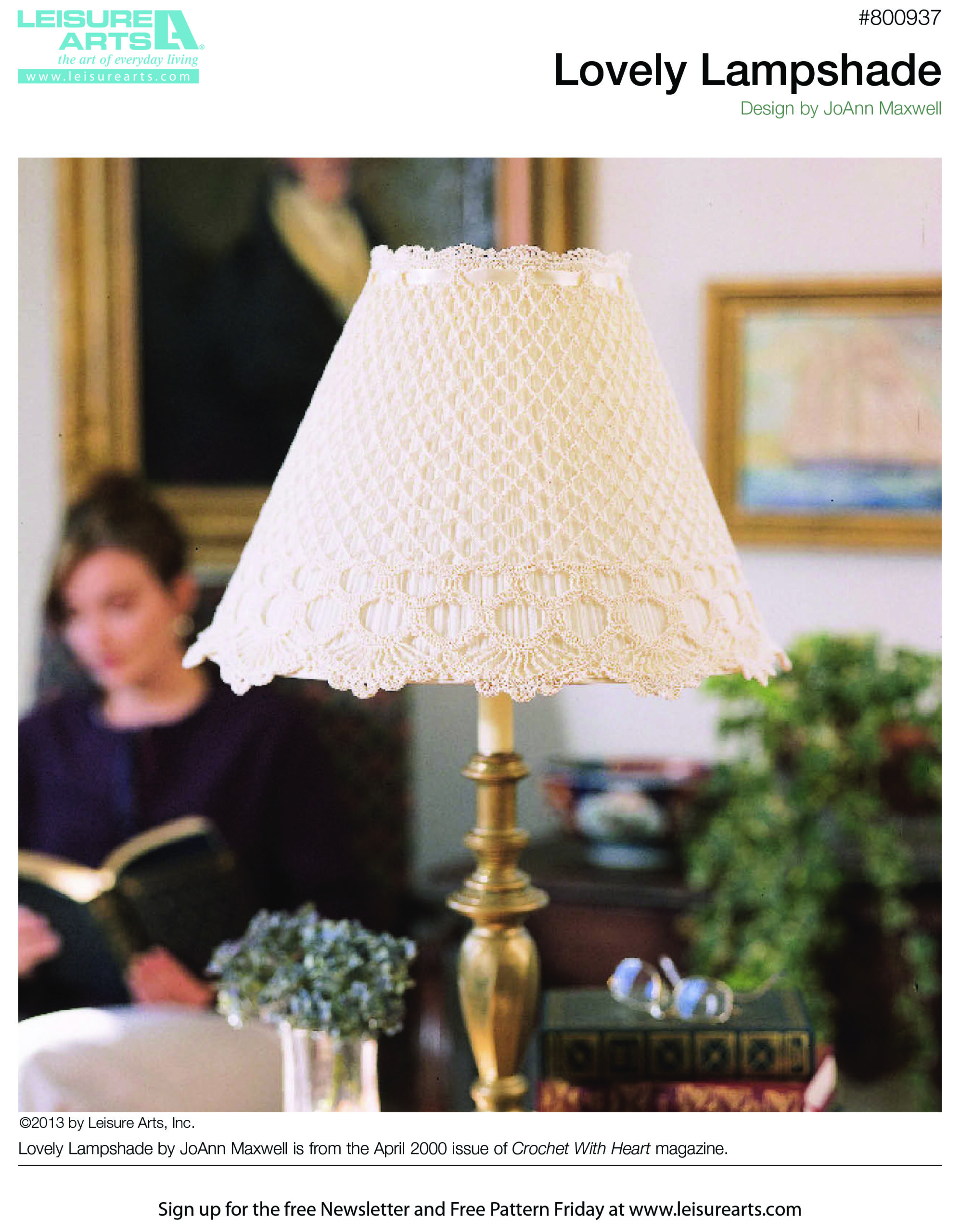 Leisure Arts Lovely Lampshade Crochet ePattern