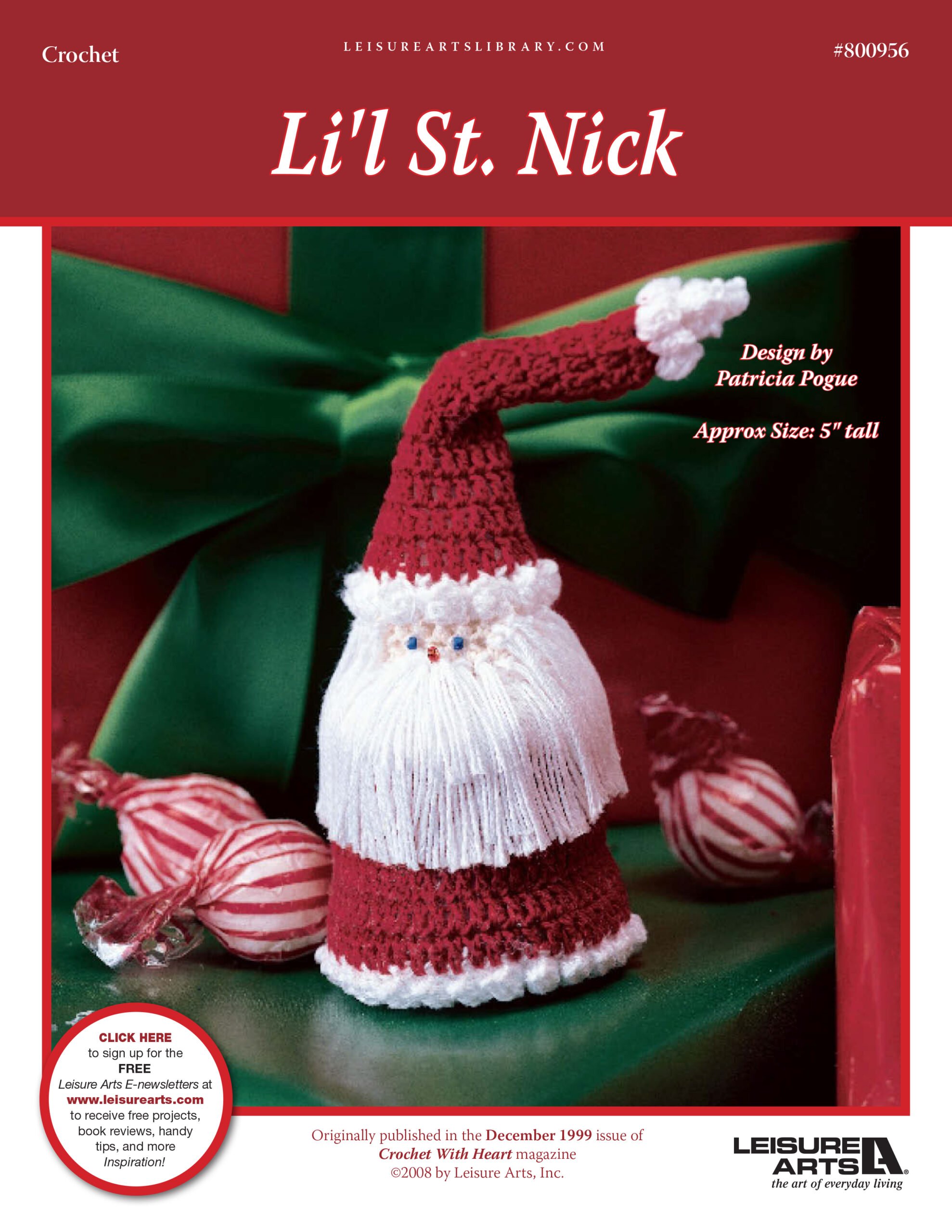 Leisure Arts Lil St. Nick Crochet ePattern
